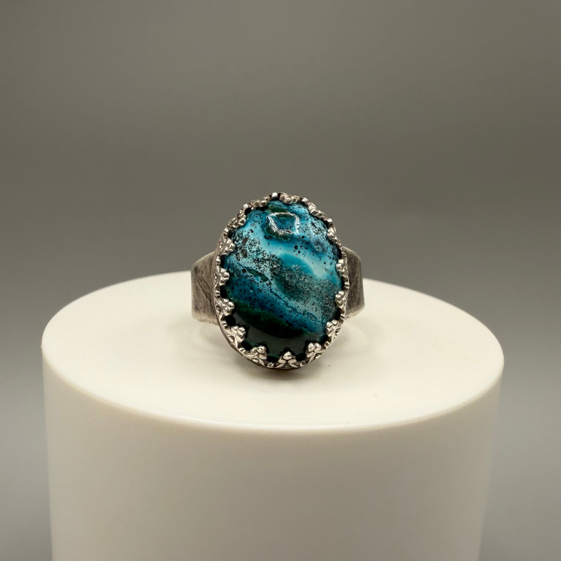 Chrysocolla Sterling Silver Ring