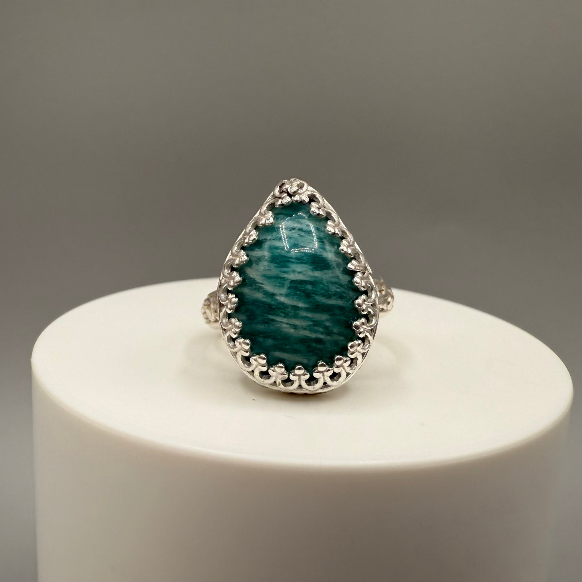 Amazonite Sterling Silver Ring