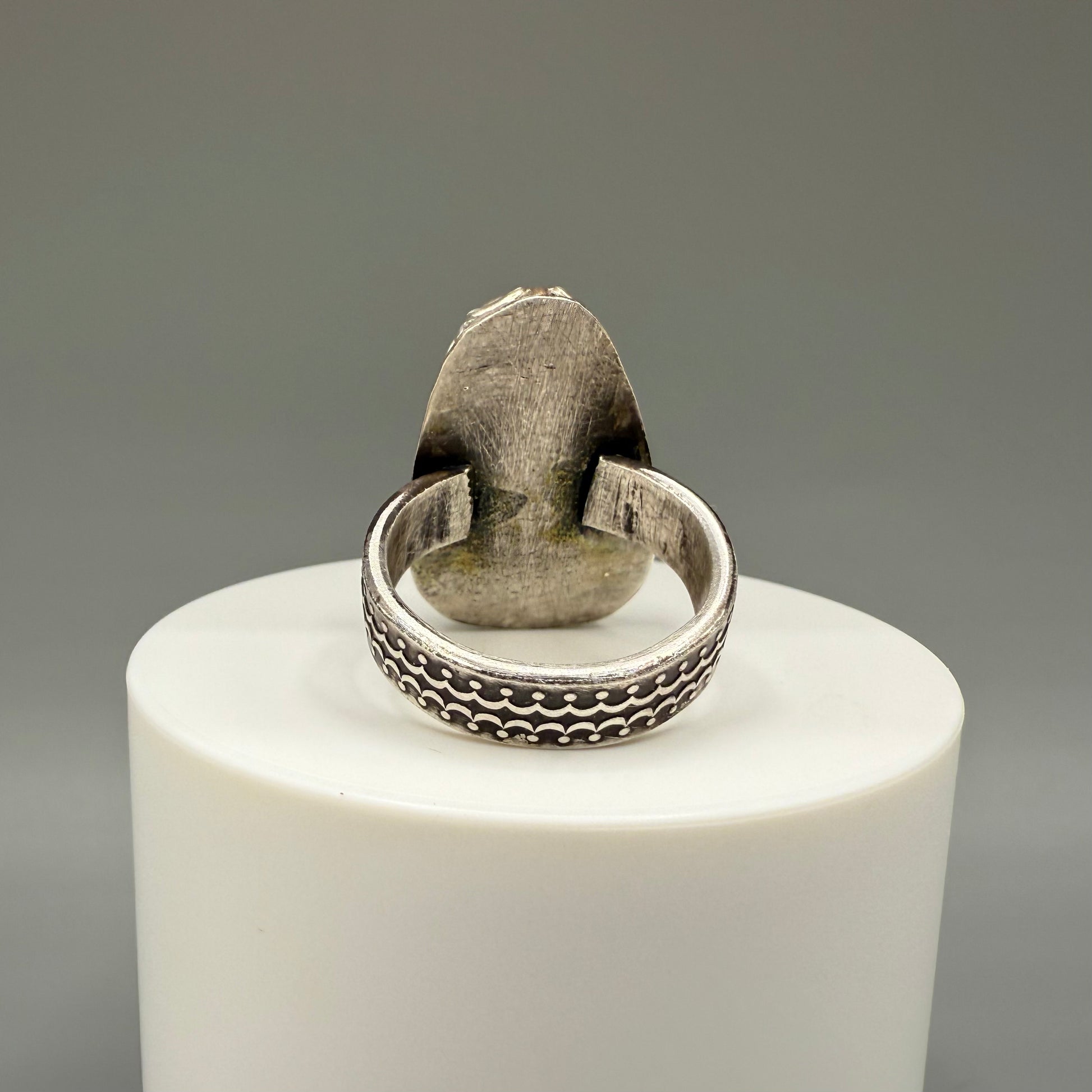 Tiger Iron Sterling Silver Ring