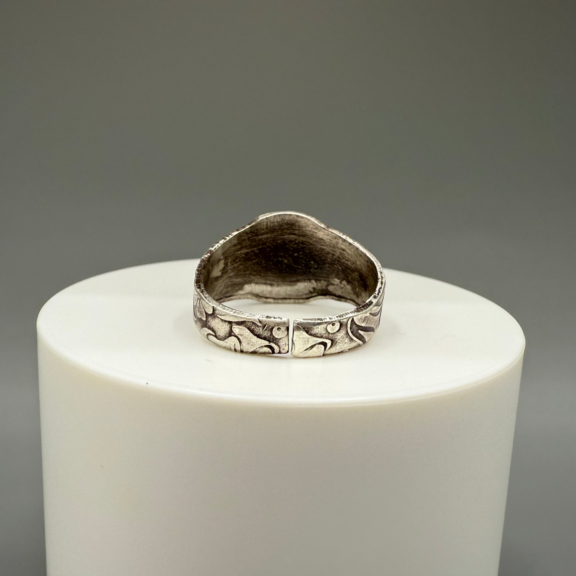 Rose Cut Amethyst Sterling Silver Ring