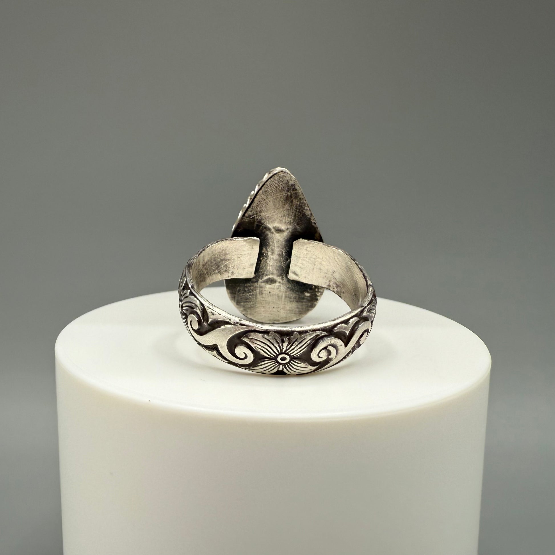 Faceted Labradorite Sterling Silver Ring