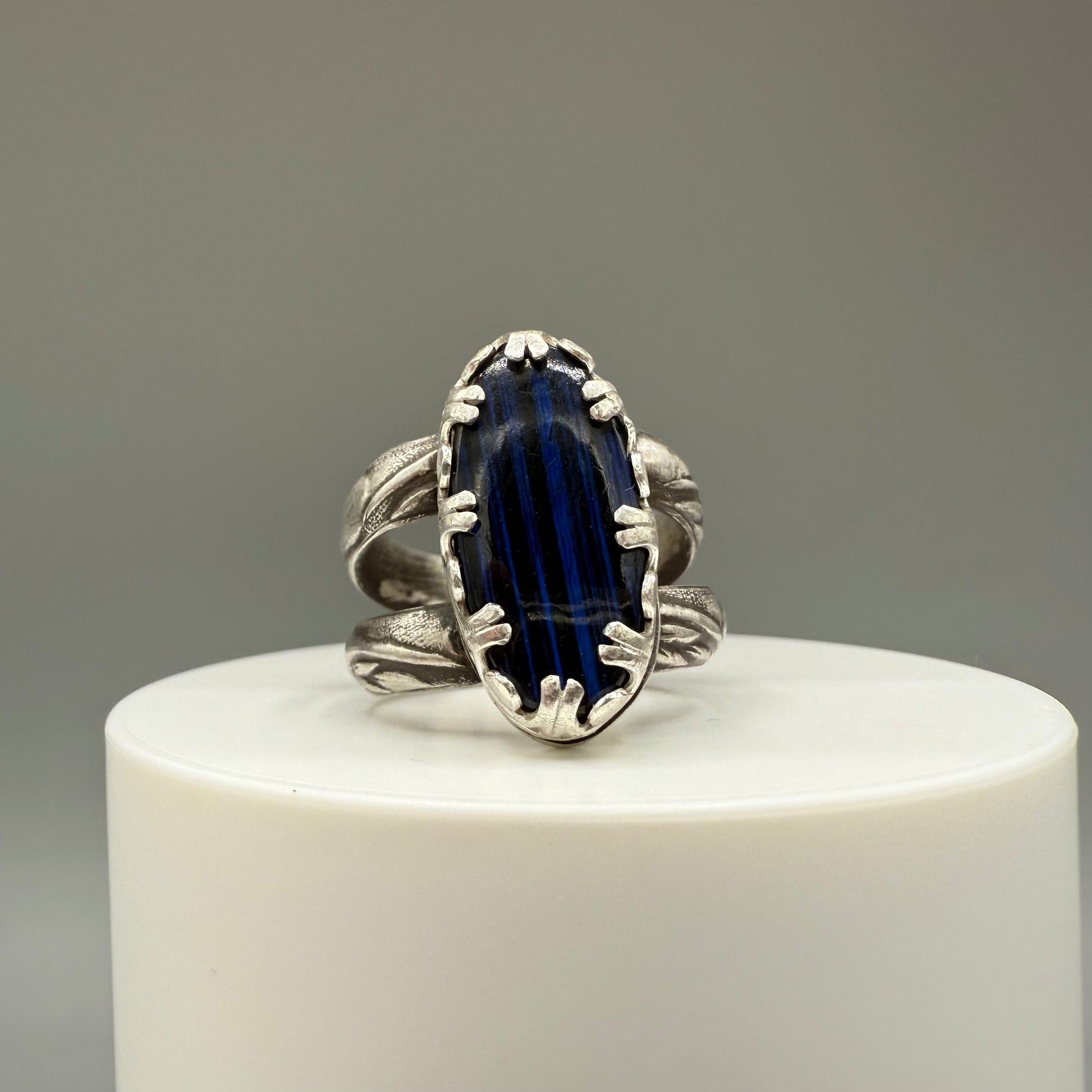 Black Labradorite Sterling Silver Ring