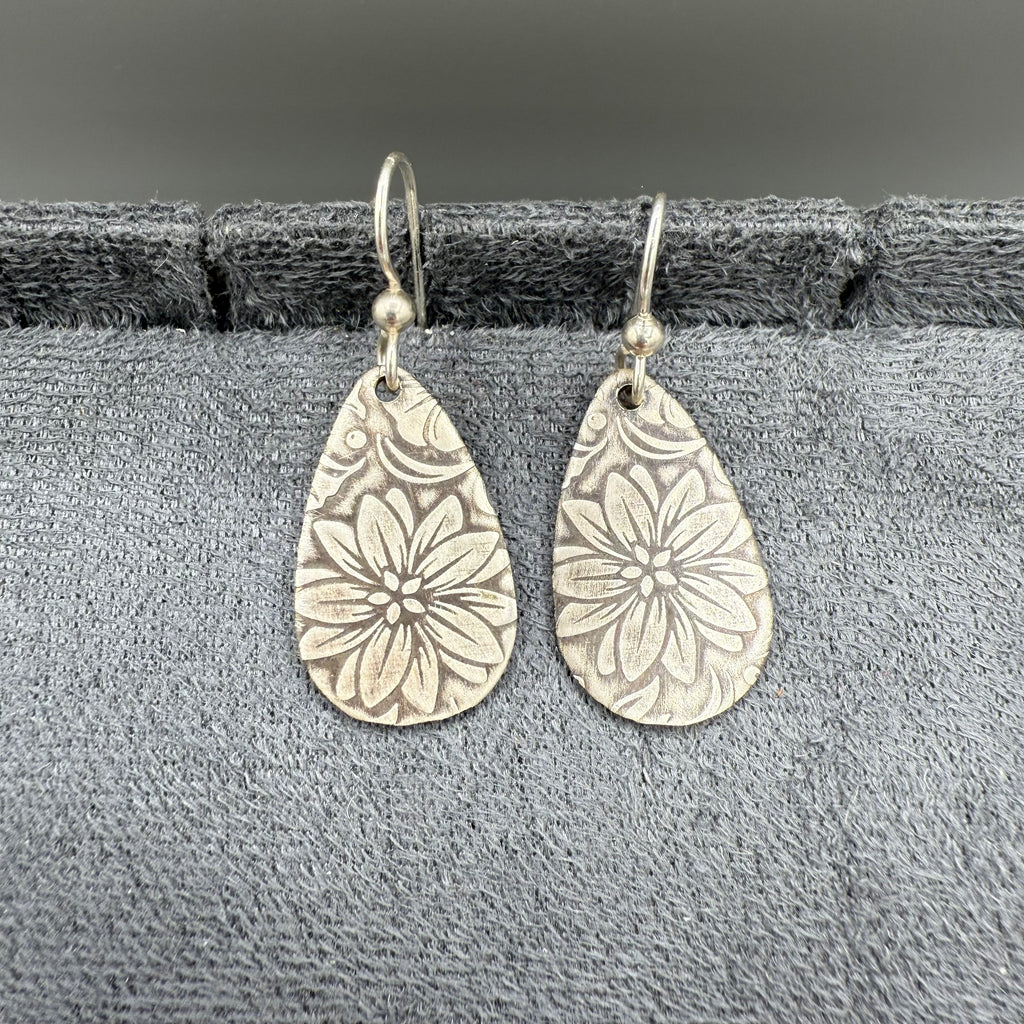 Flower Sterling Silver Earrings