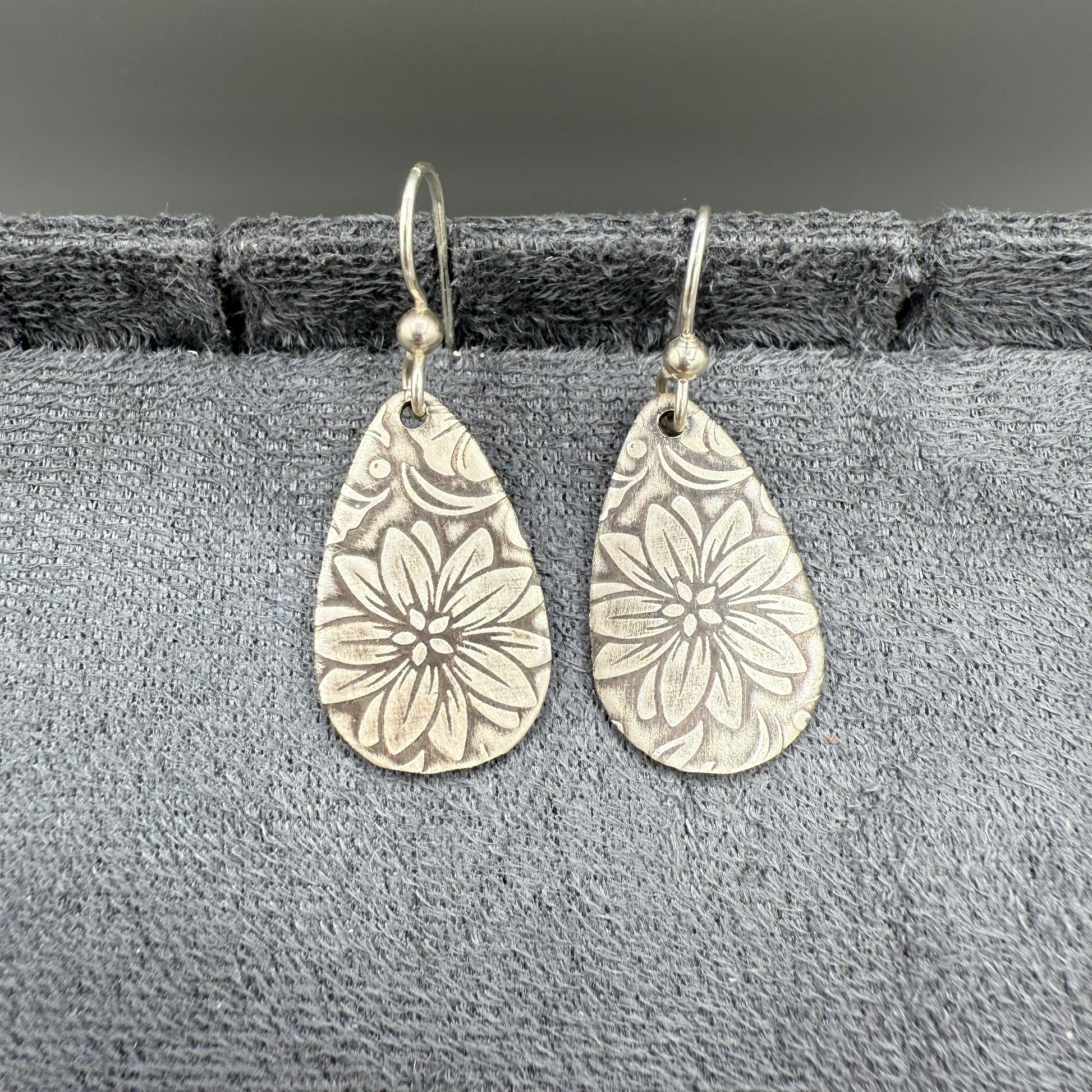 Flower Sterling Silver Earrings