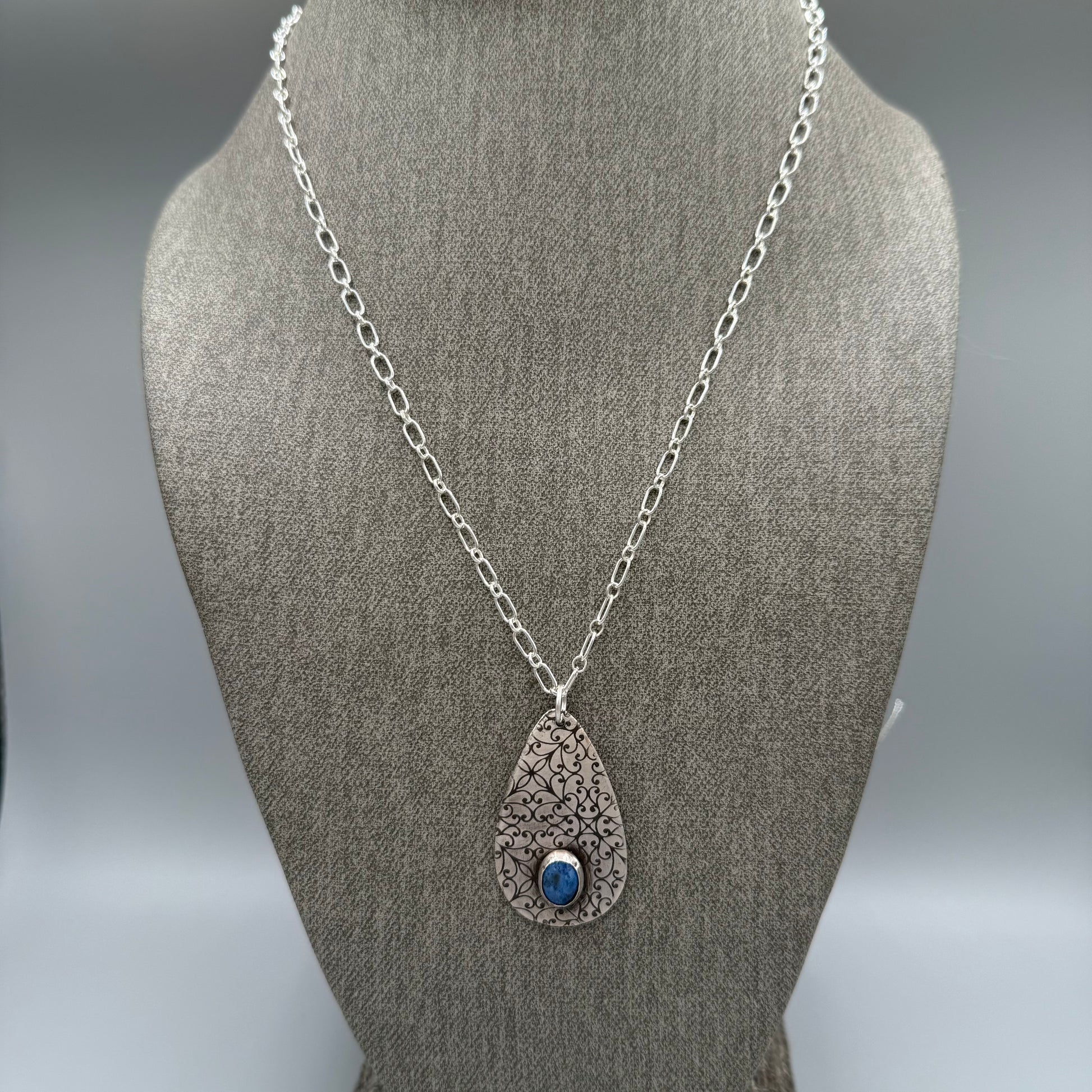 Denim Lapis Sterling Silver Necklace