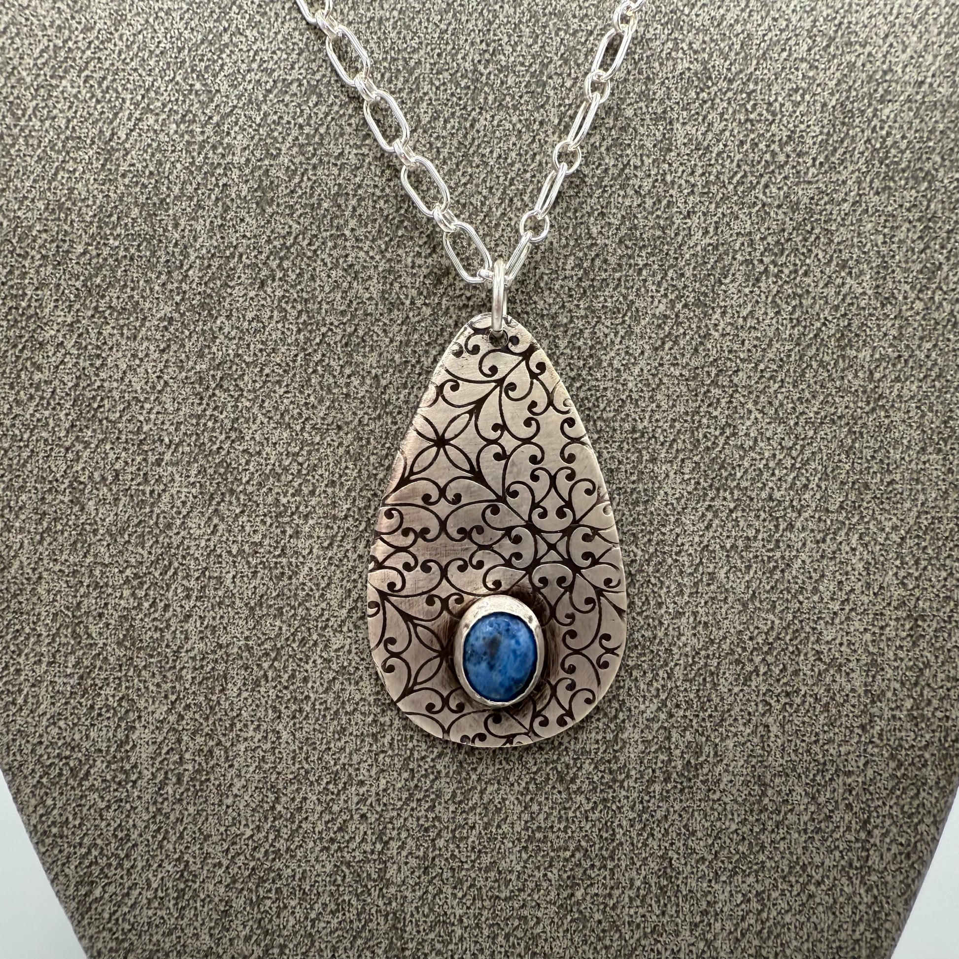 Denim Lapis Sterling Silver Necklace