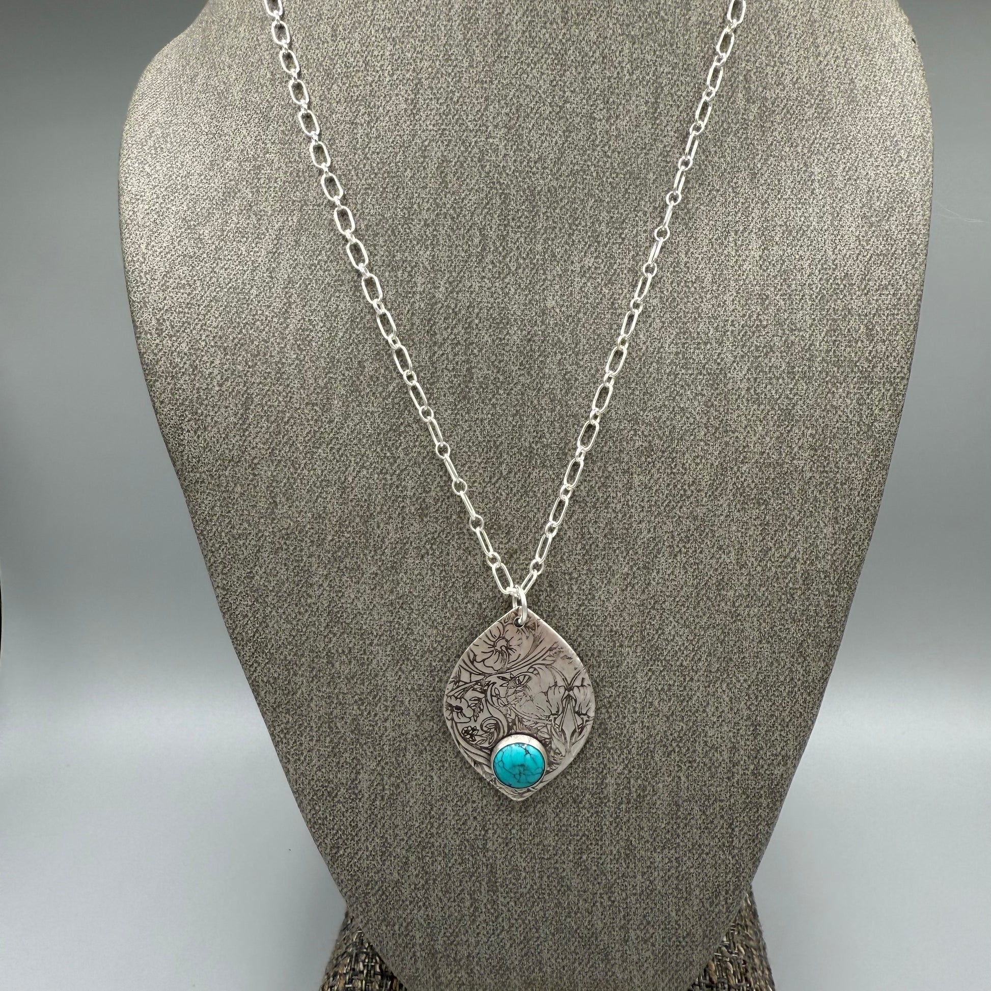 Turquoise Sterling Silver Necklace