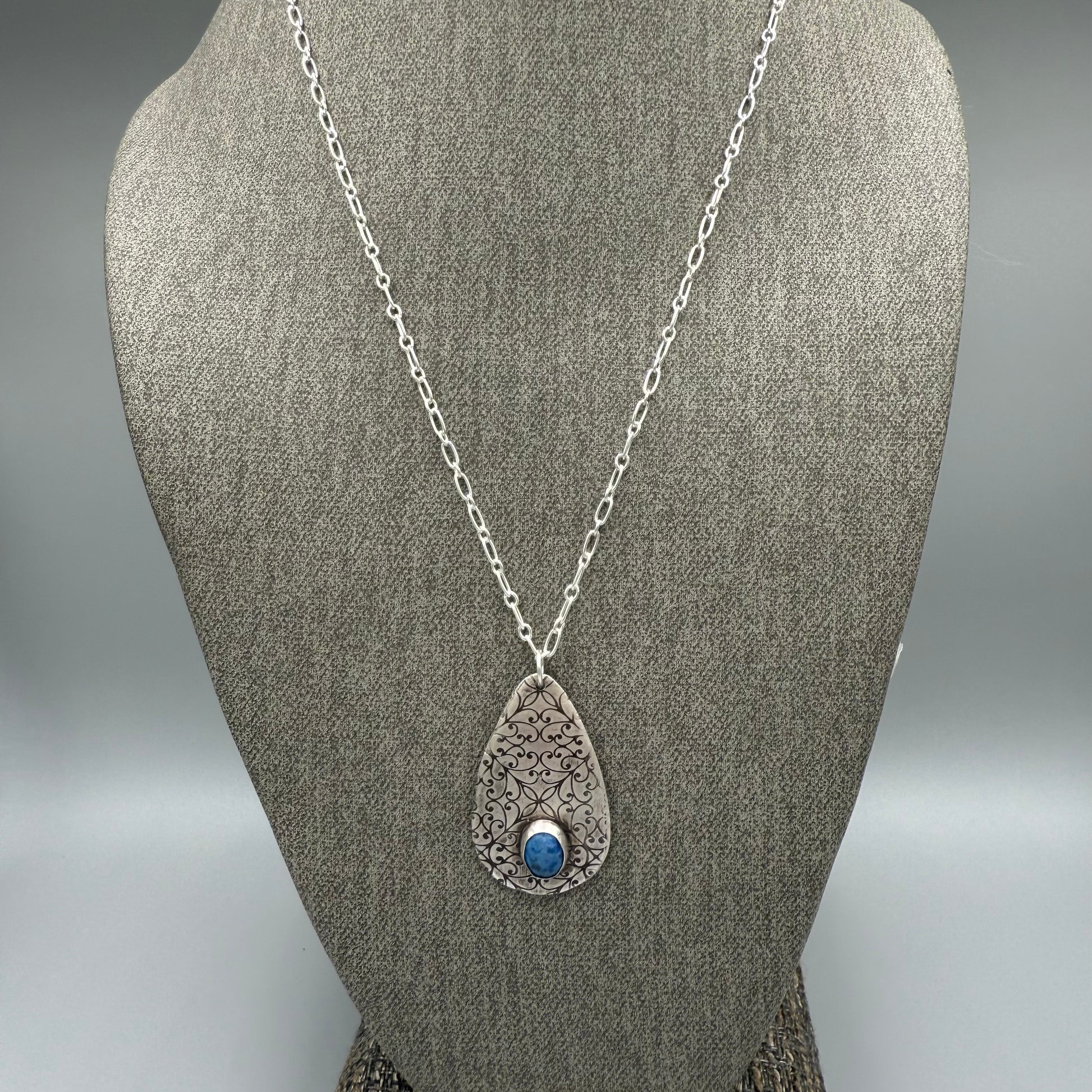 Denim Lapis Sterling Silver Necklace