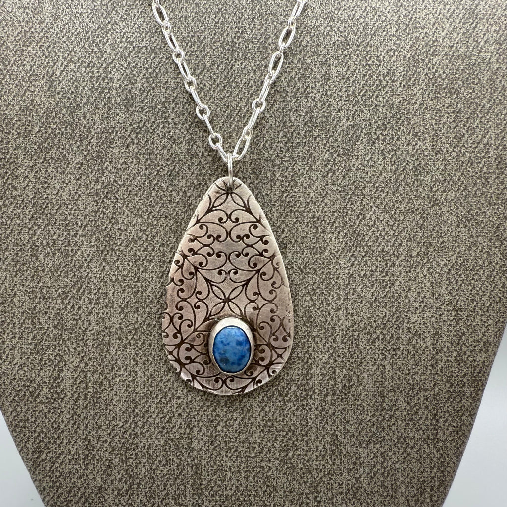 Denim Lapis Sterling Silver Necklace