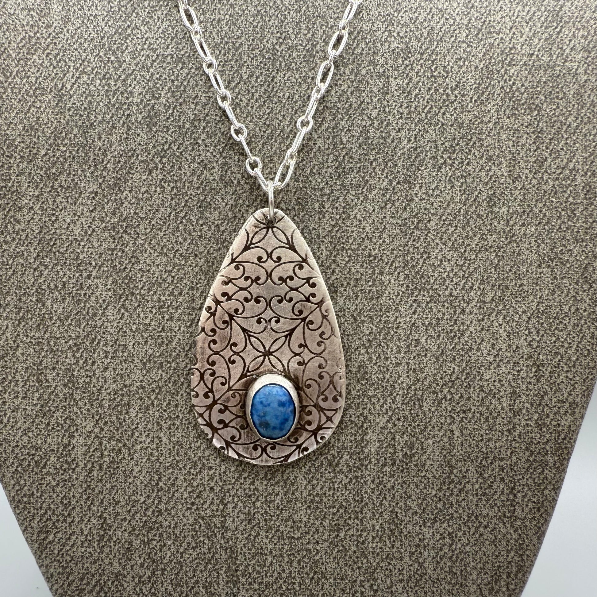 Denim Lapis Sterling Silver Necklace