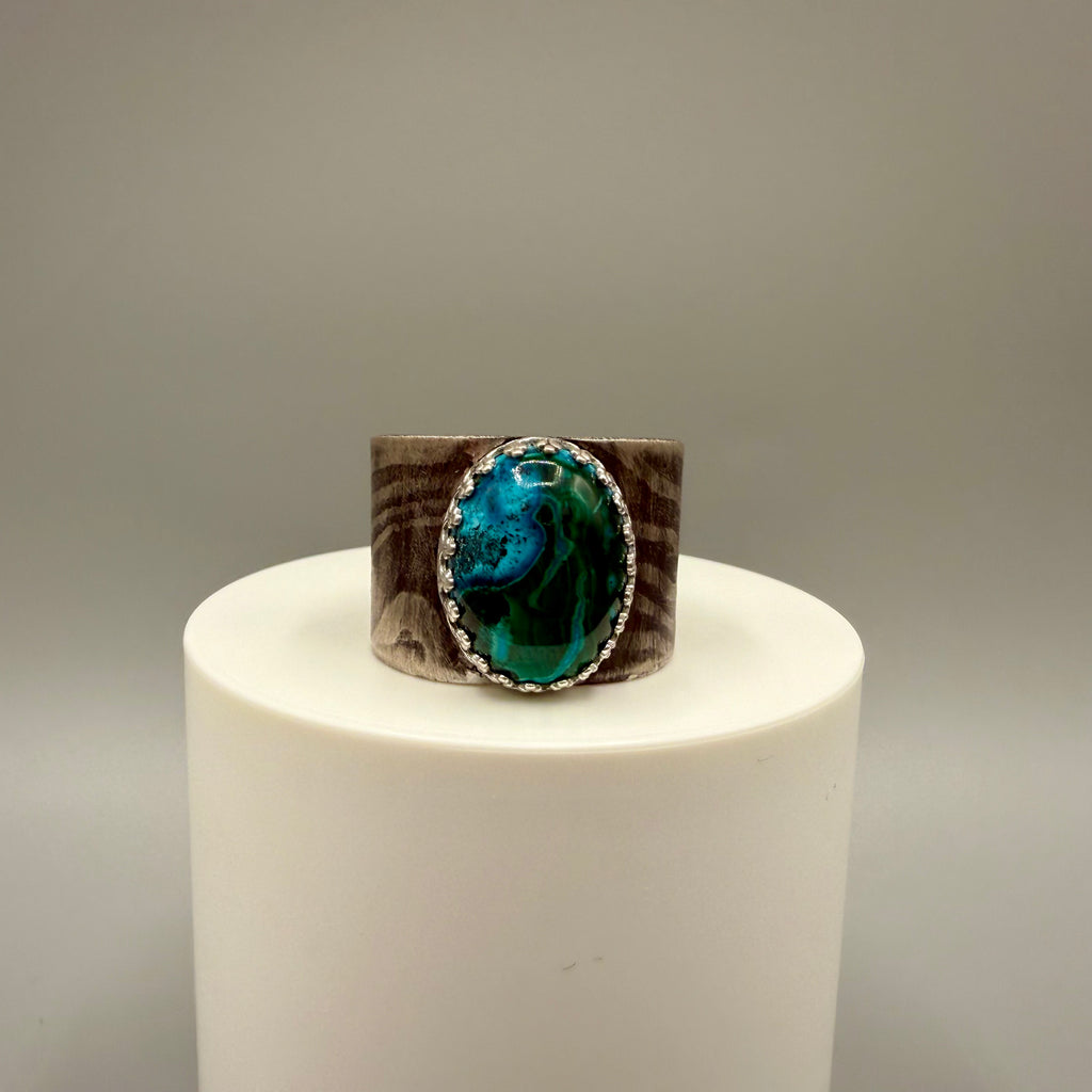 Chrysocolla Sterling Silver Ring