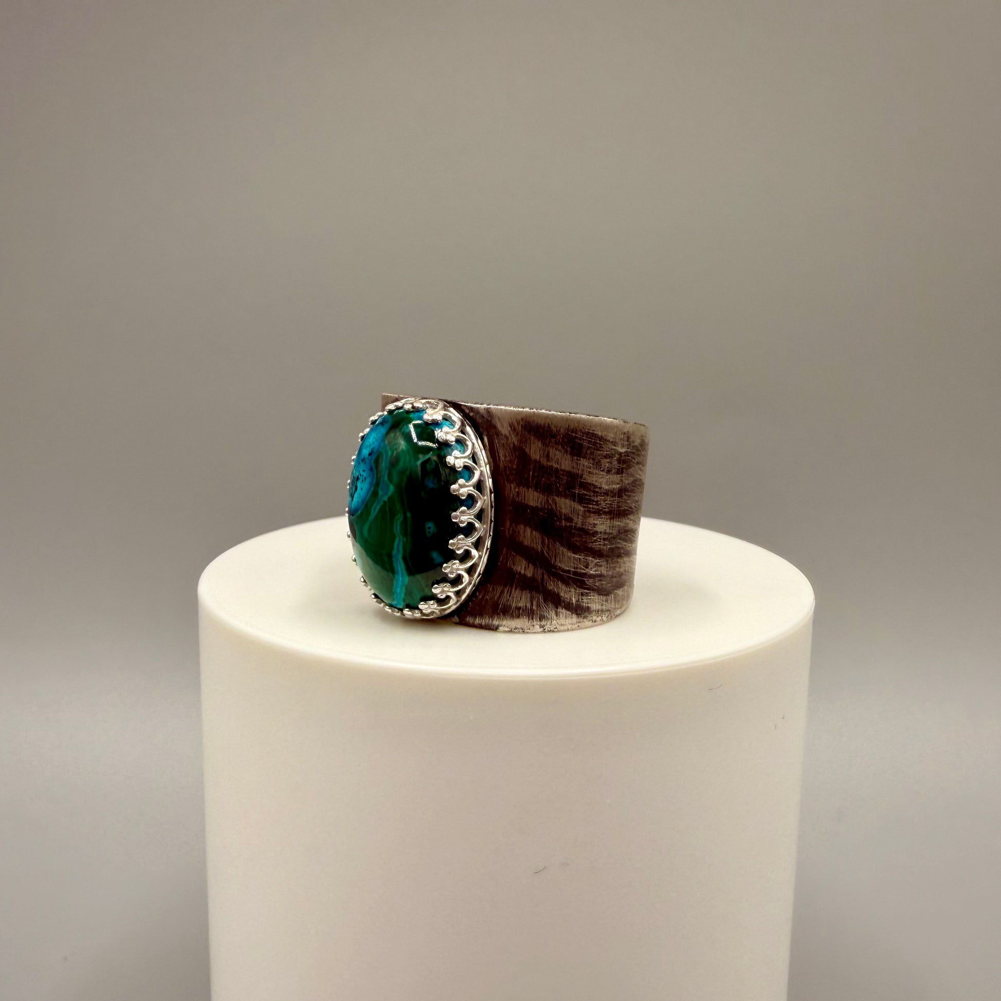 Chrysocolla Sterling Silver Ring
