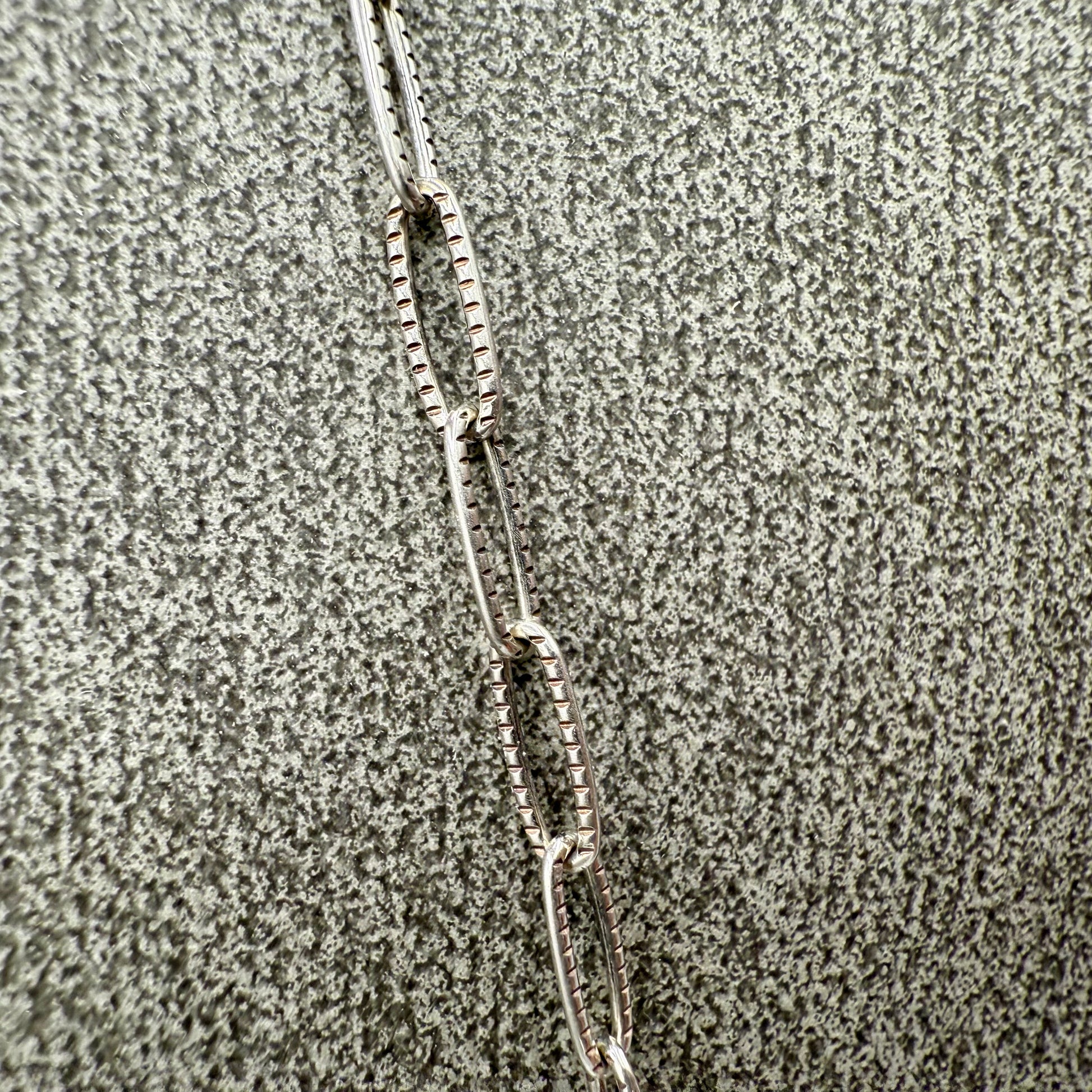 Black Dyed Agate Chainmaille Sterling Silver Necklace