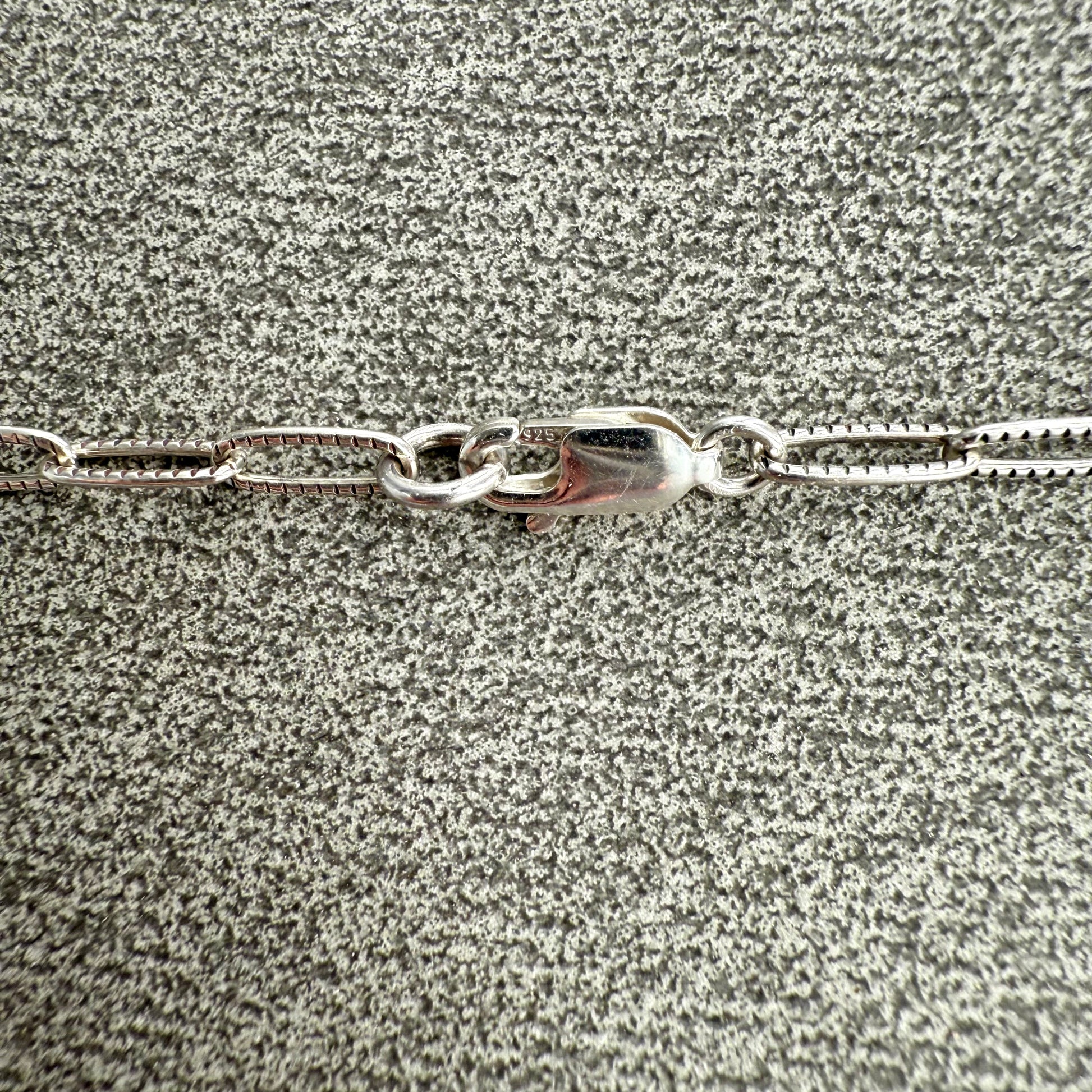 Black Dyed Agate Chainmaille Sterling Silver Necklace