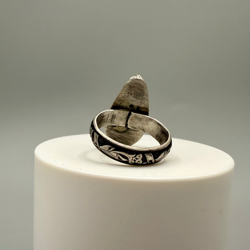 Faceted Labradorite Sterling Silver Ring