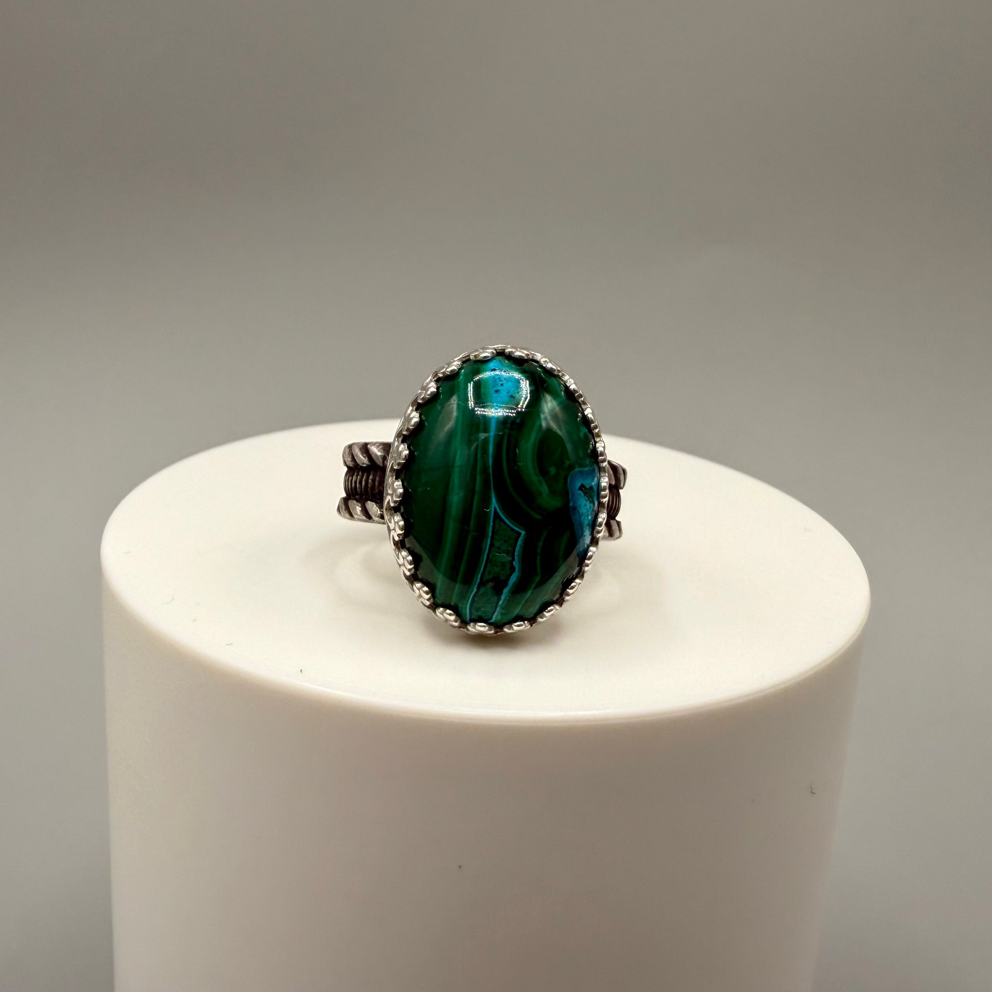 Chrysocolla Sterling Silver Ring