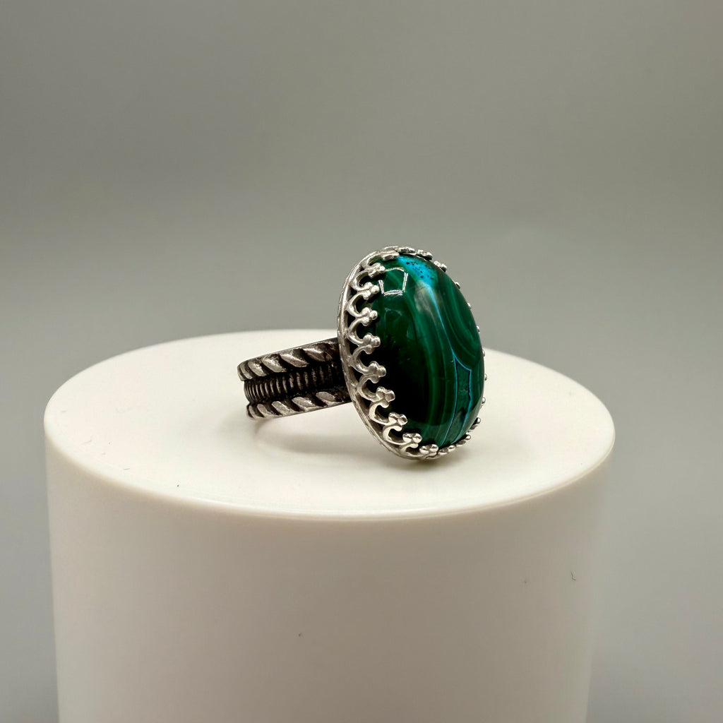Chrysocolla Sterling Silver Ring