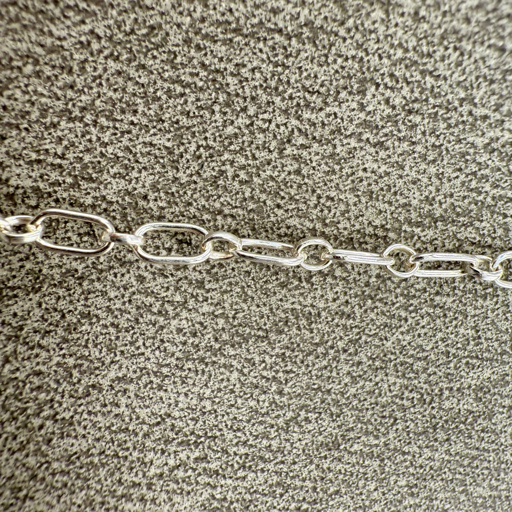 Brecciated Jasper Chainmaille Sterling Silver Necklace