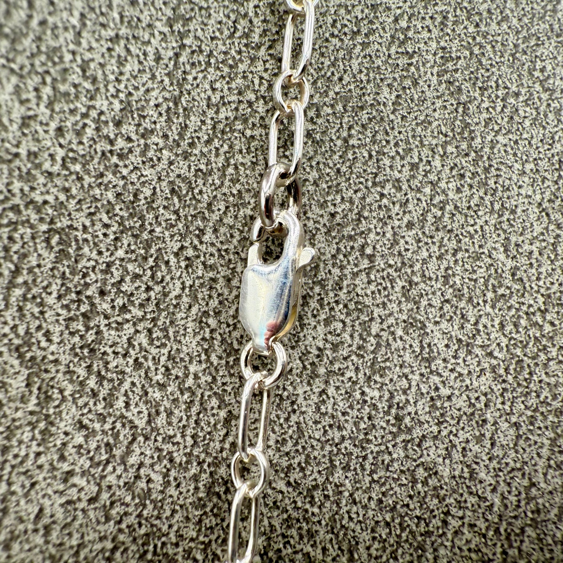 Brecciated Jasper Chainmaille Sterling Silver Necklace