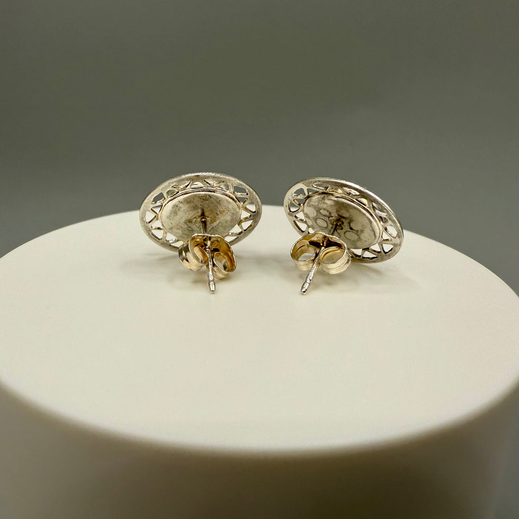 Amazonite Sterling Silver Stud Earrings