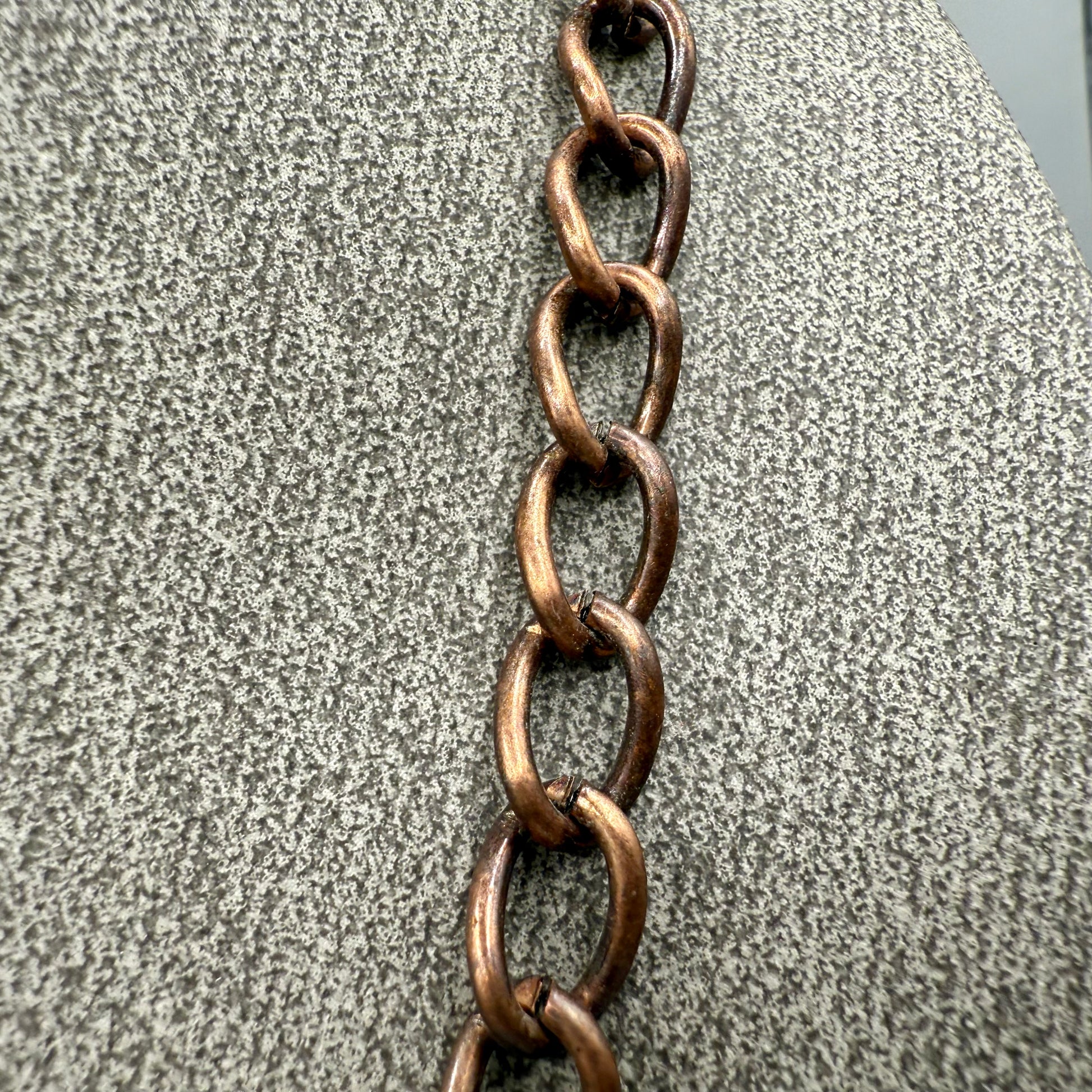 Enameled Copper Necklace and Earring Set