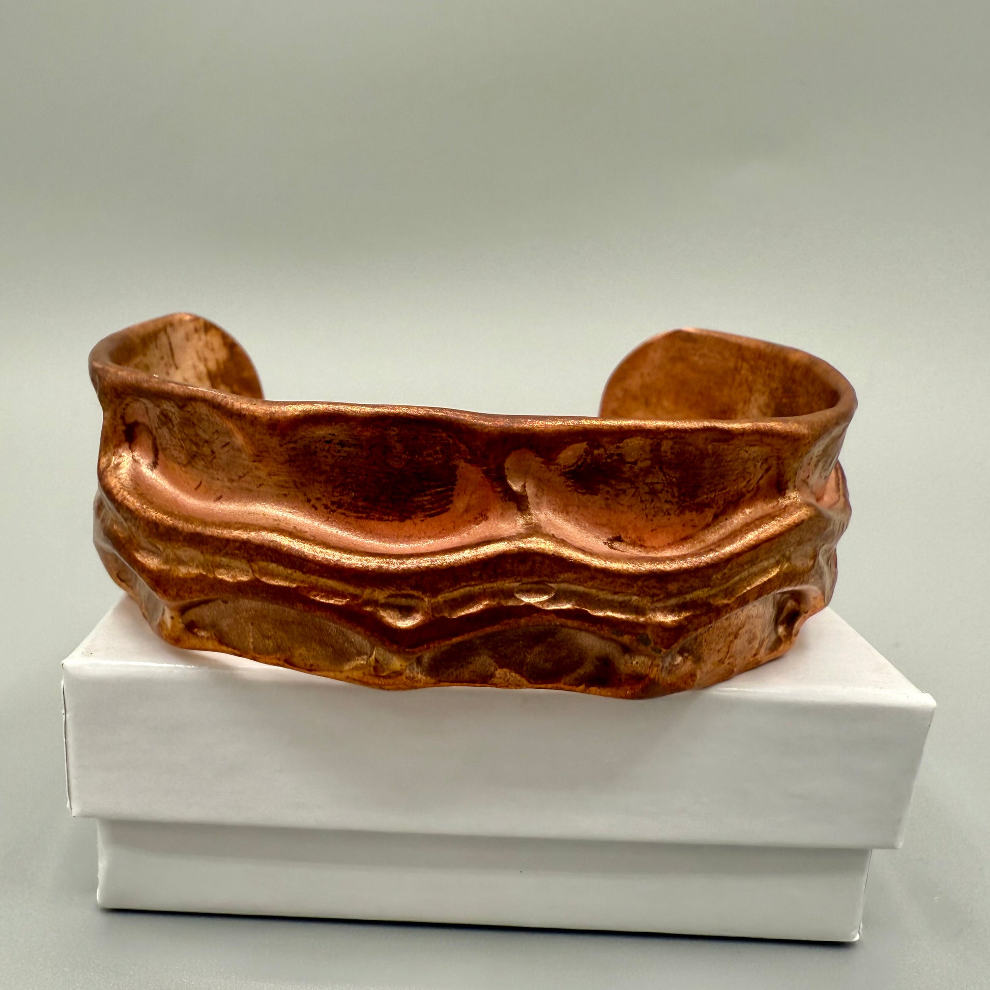 Hammered Copper Cuff Bracelet