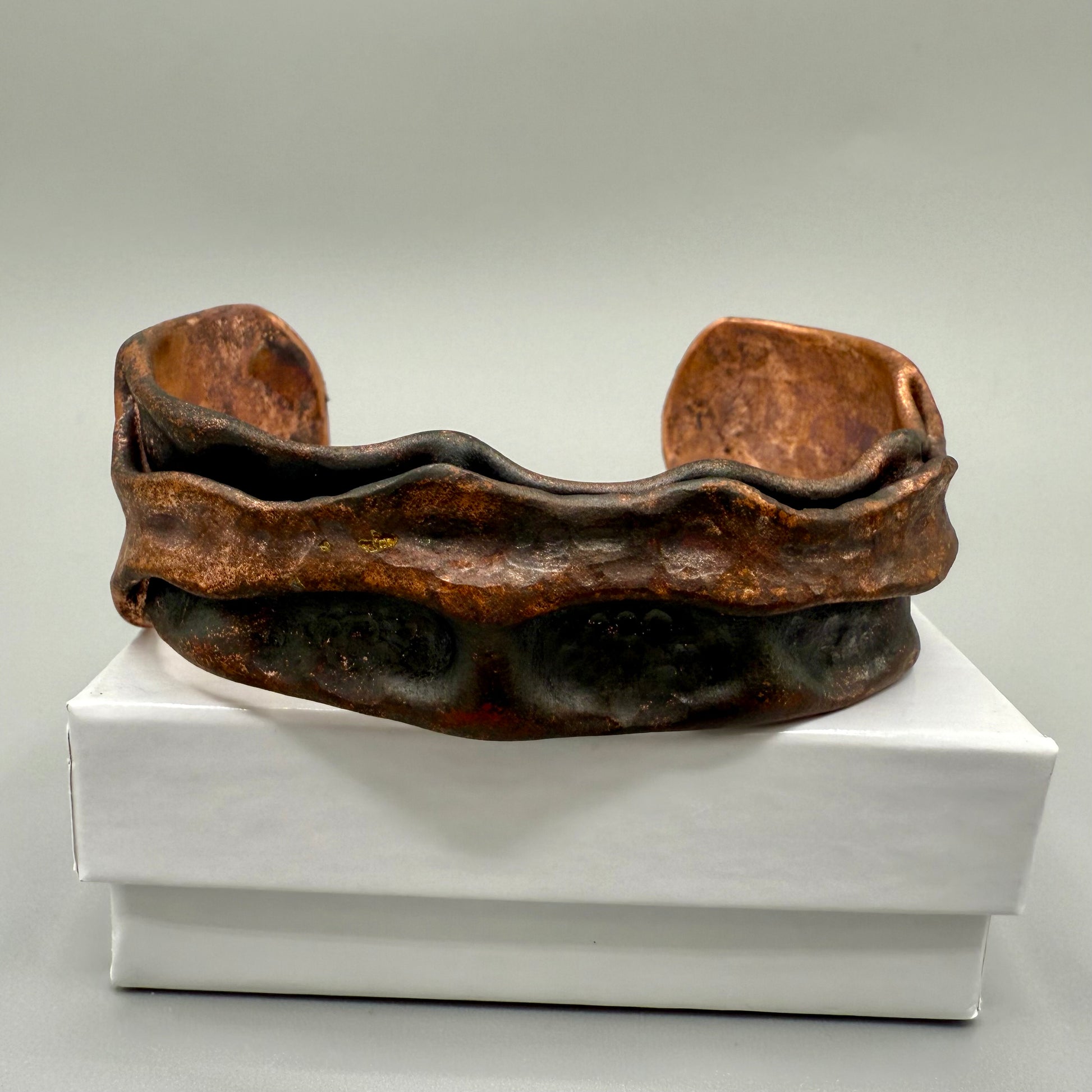 Hammered Copper Cuff Bracelet