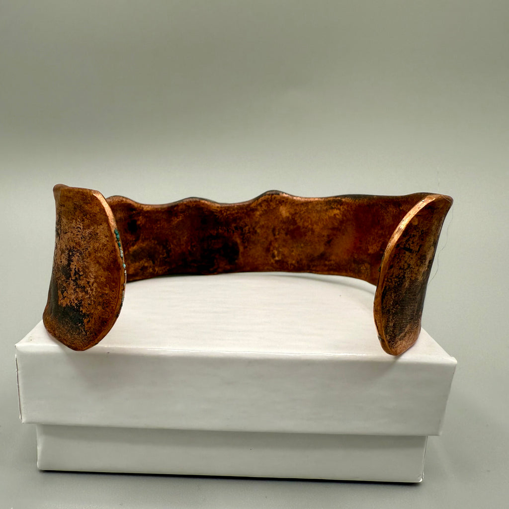 Hammered Copper Cuff Bracelet