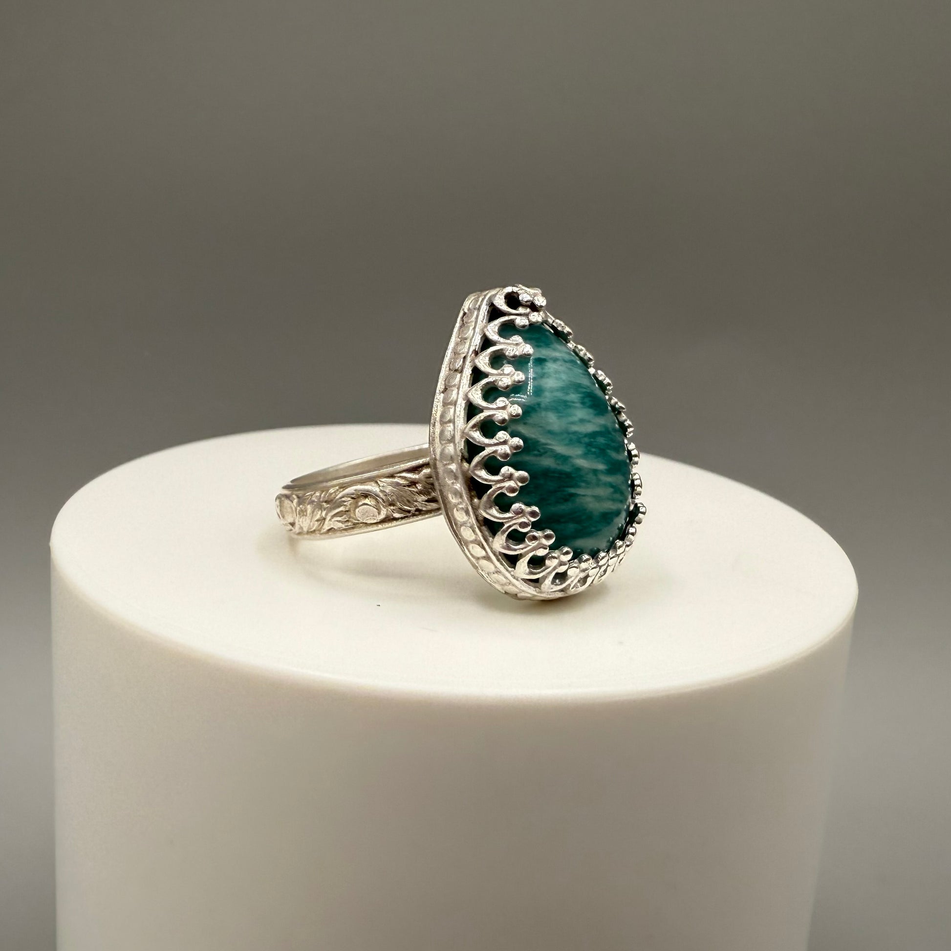 Amazonite Sterling Silver Ring