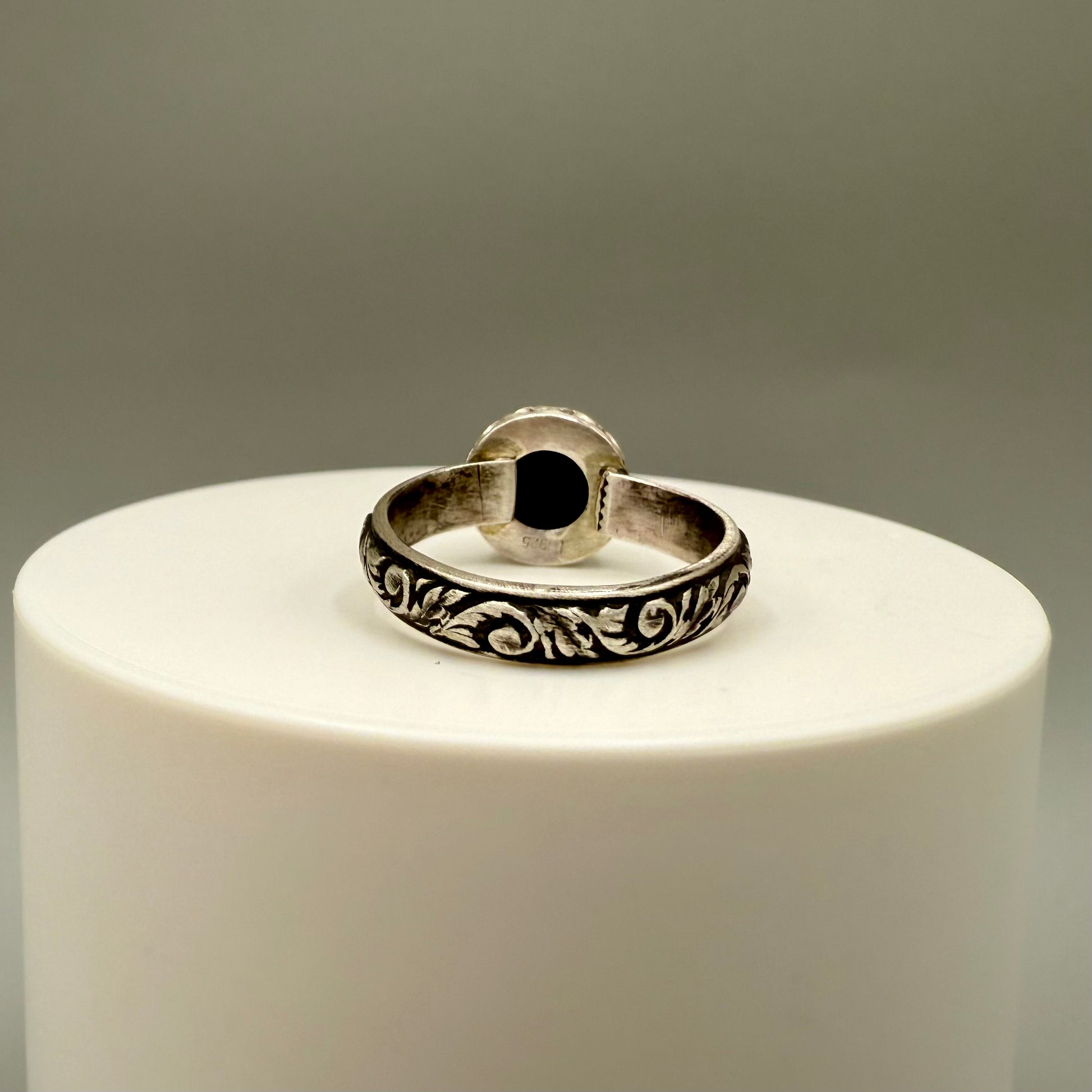 Faceted Lapis Lazuli Sterling Silver Ring