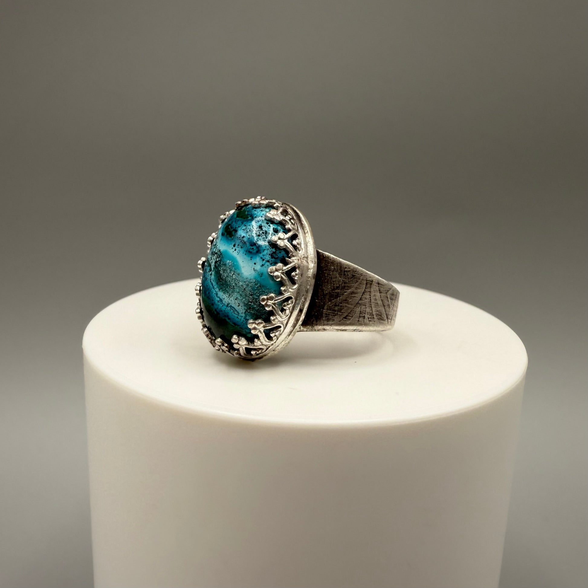 Chrysocolla Sterling Silver Ring