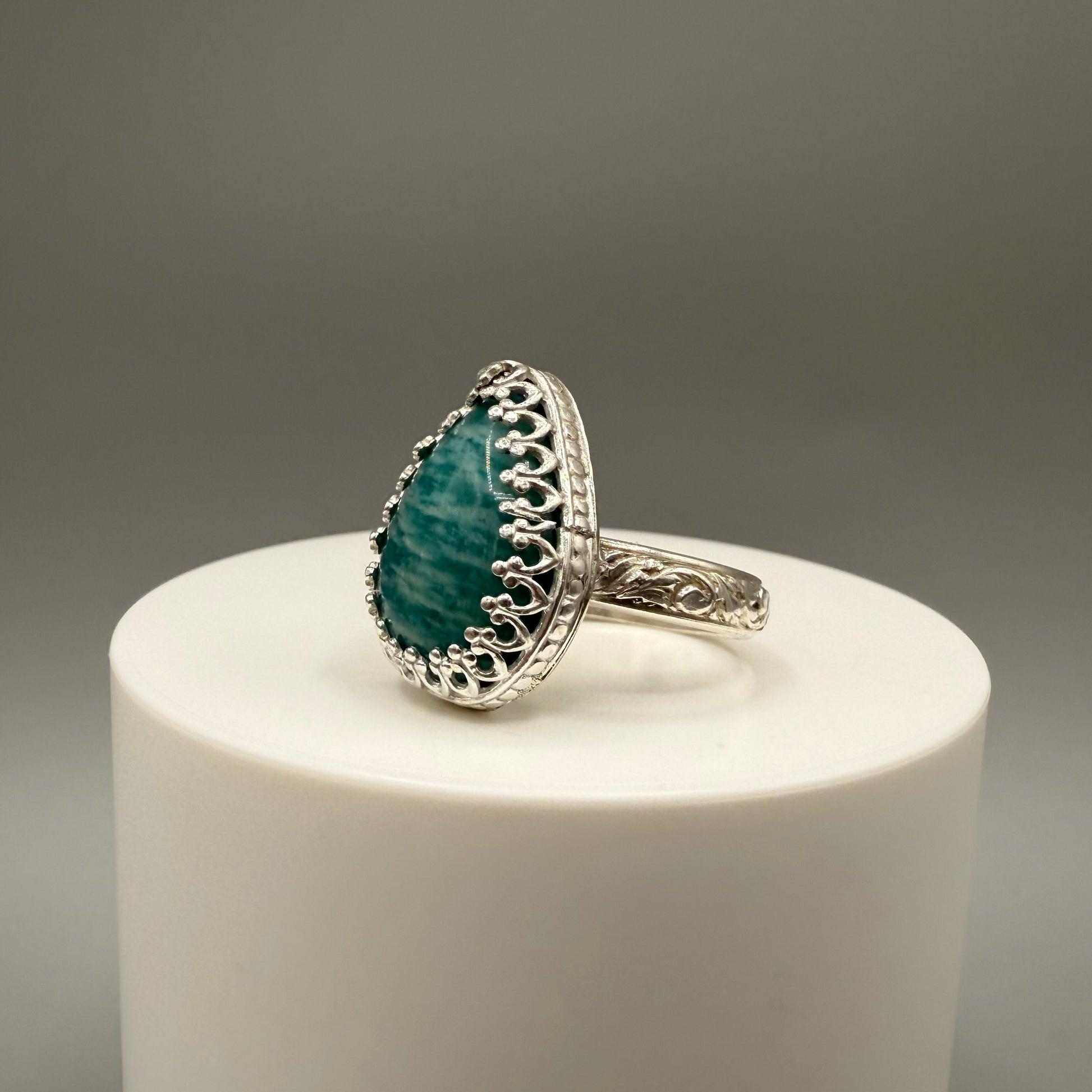 Amazonite Sterling Silver Ring