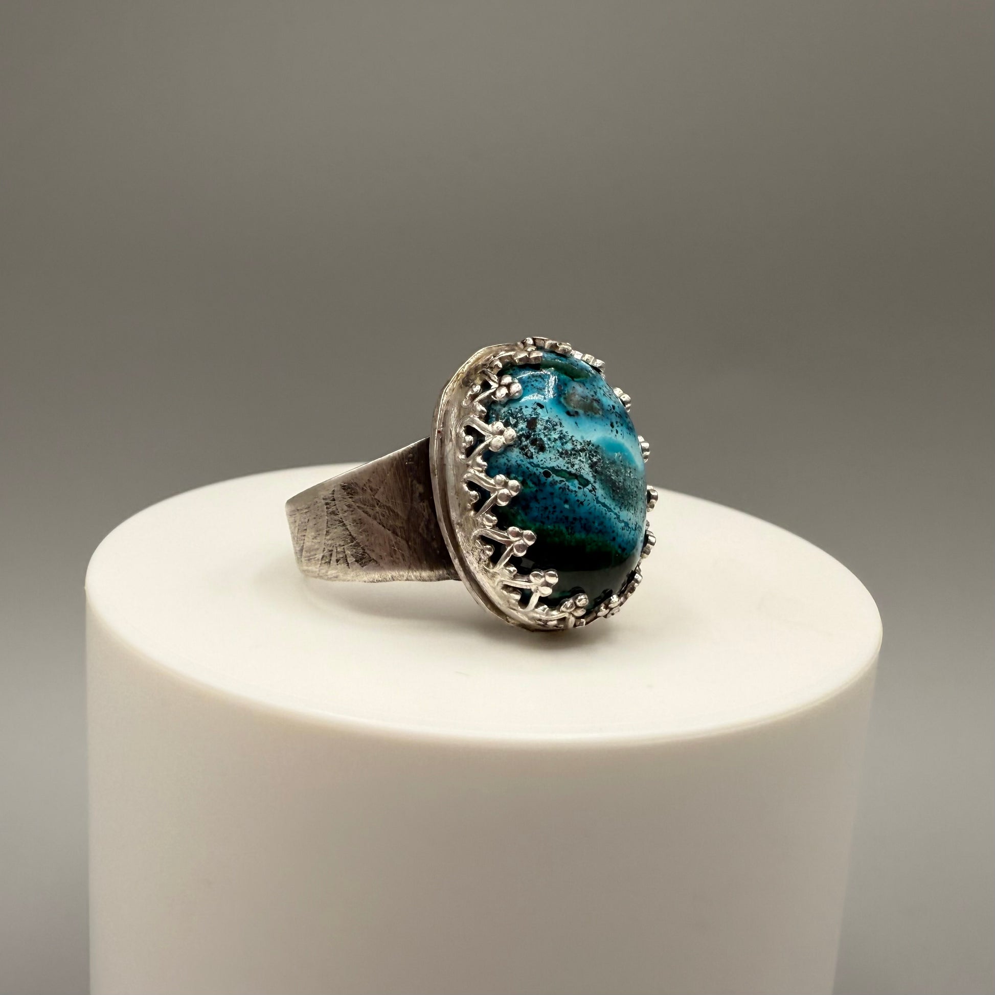 Chrysocolla Sterling Silver Ring