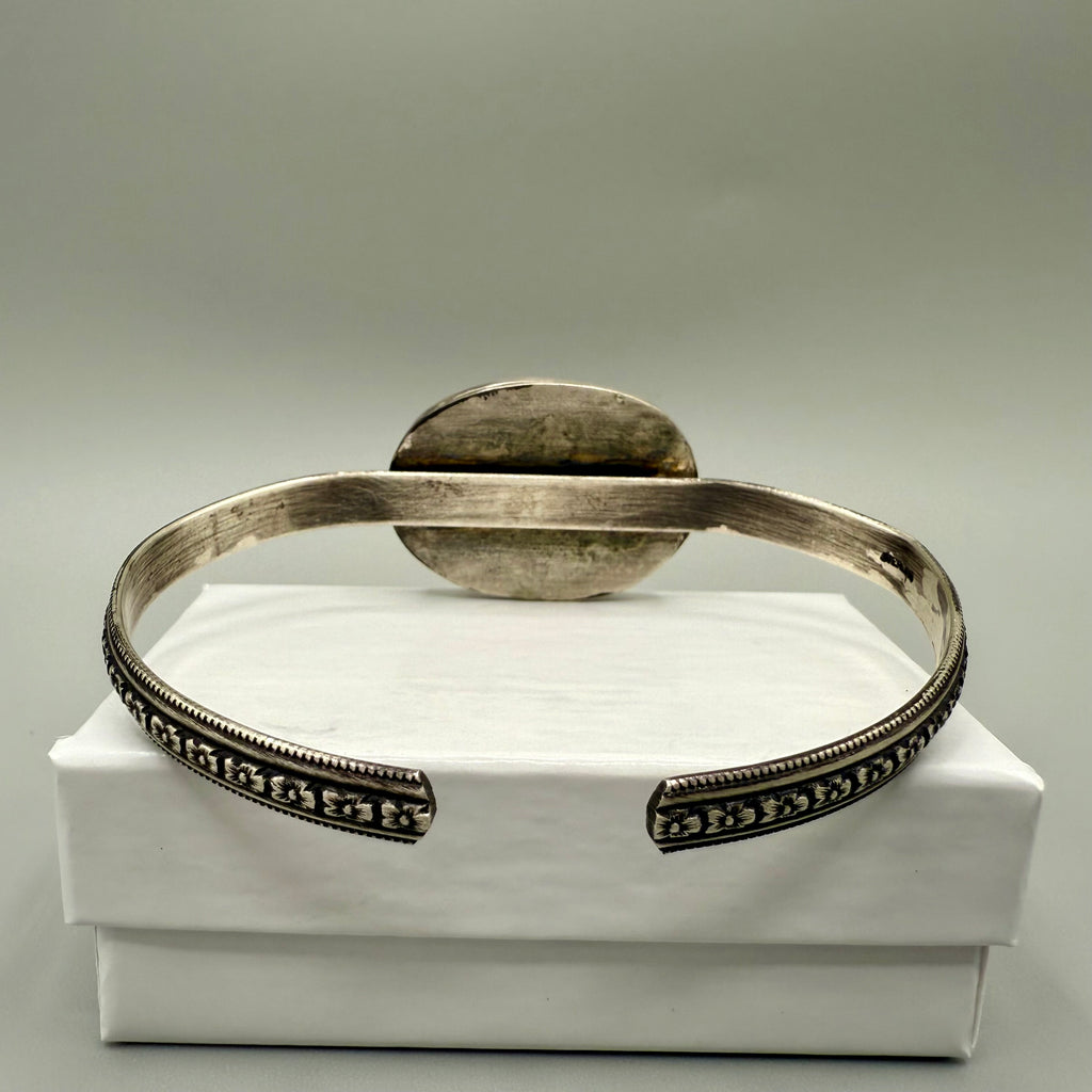 Charoite Sterling Silver Cuff Bracelet