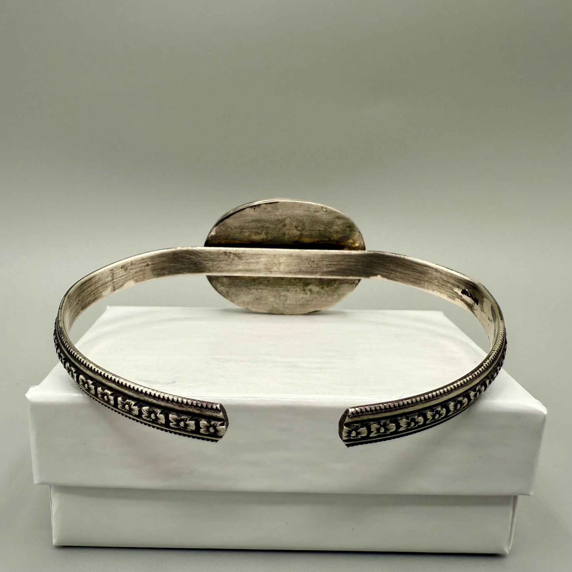 Charoite Sterling Silver Cuff Bracelet