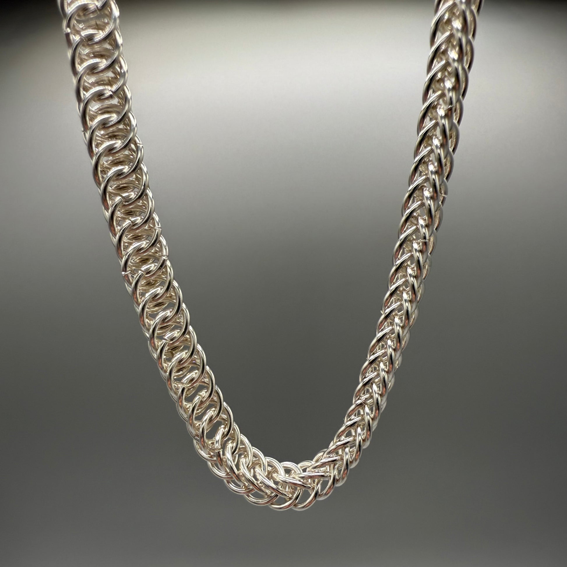 Half Persian Sterling Silver Necklace