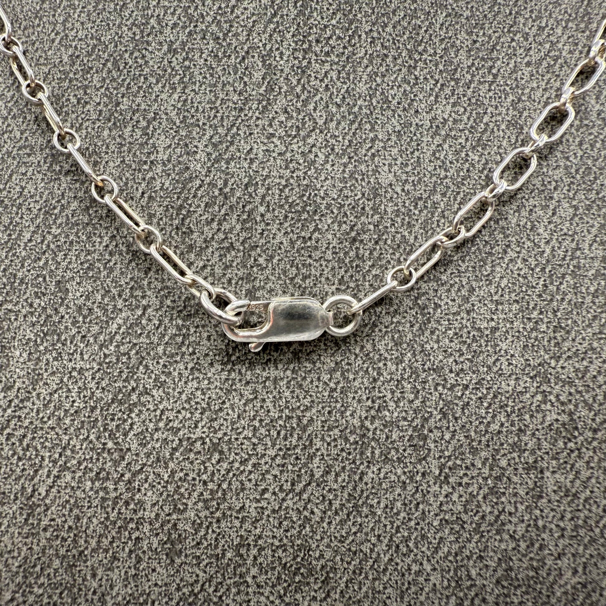 Dyed Agate Sterling Silver Necklace