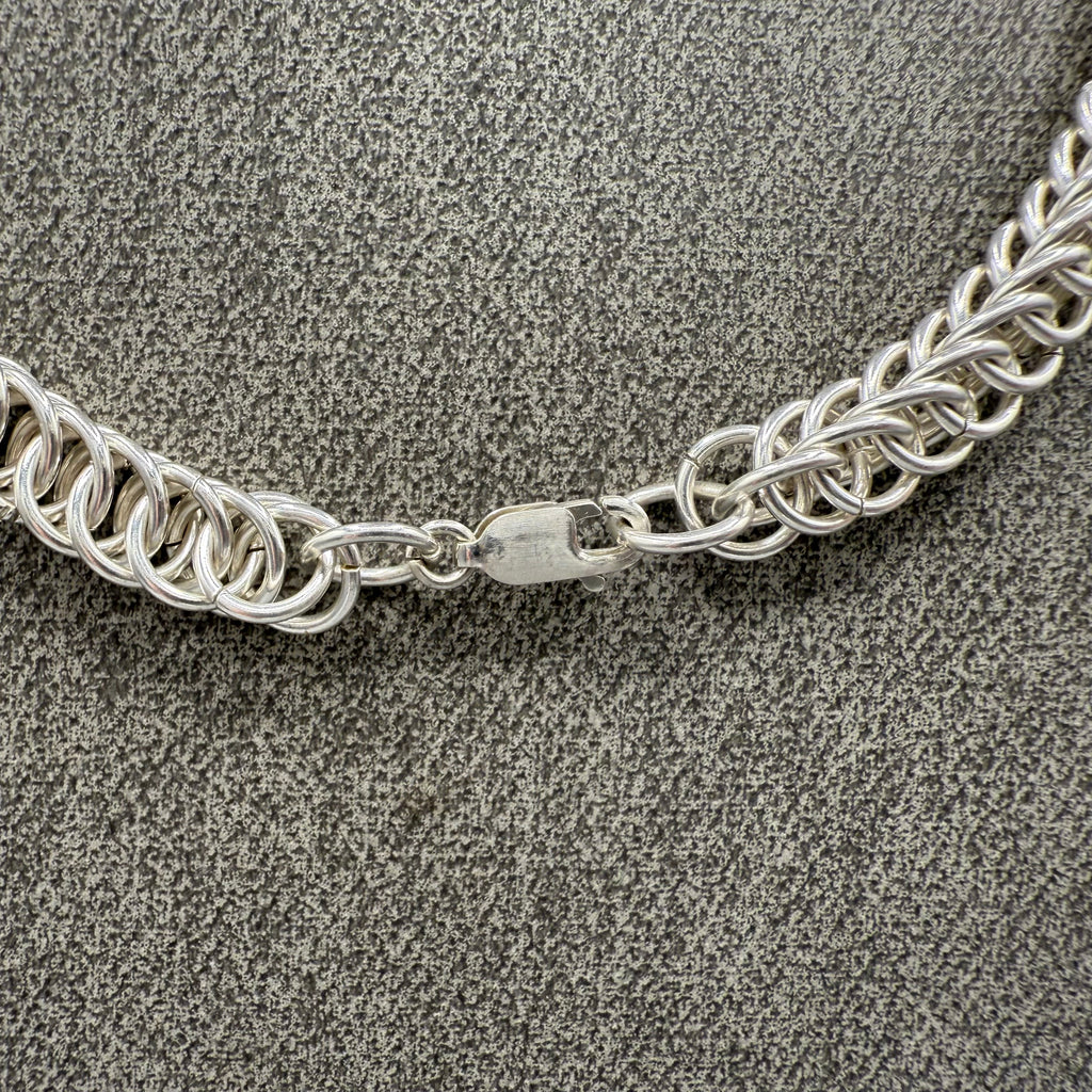 Half Persian Sterling Silver Necklace