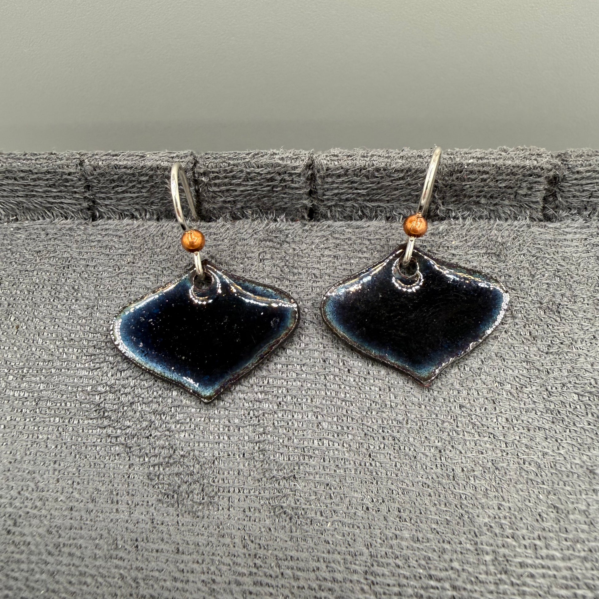Enameled Copper Earrings