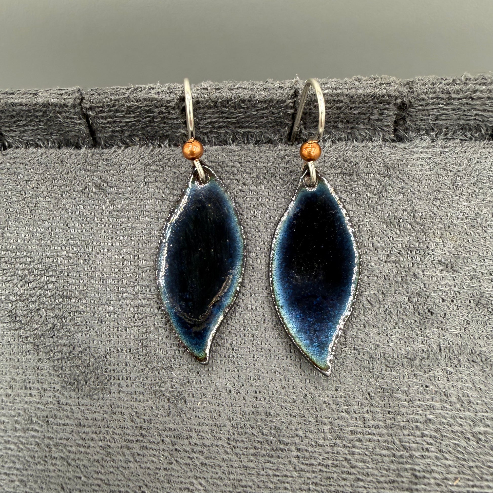 Enameled Copper Earrings