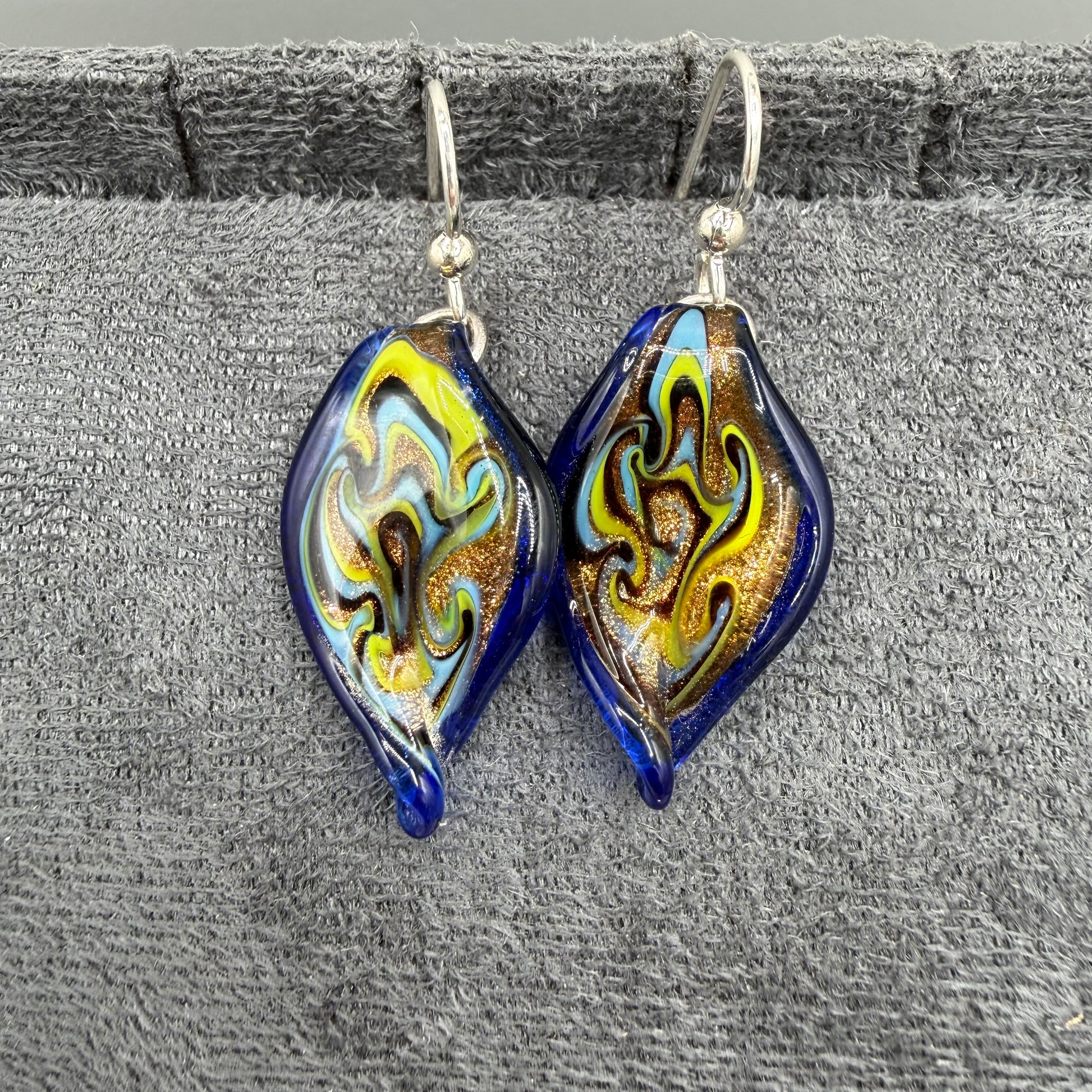 Colored Glass Earrings