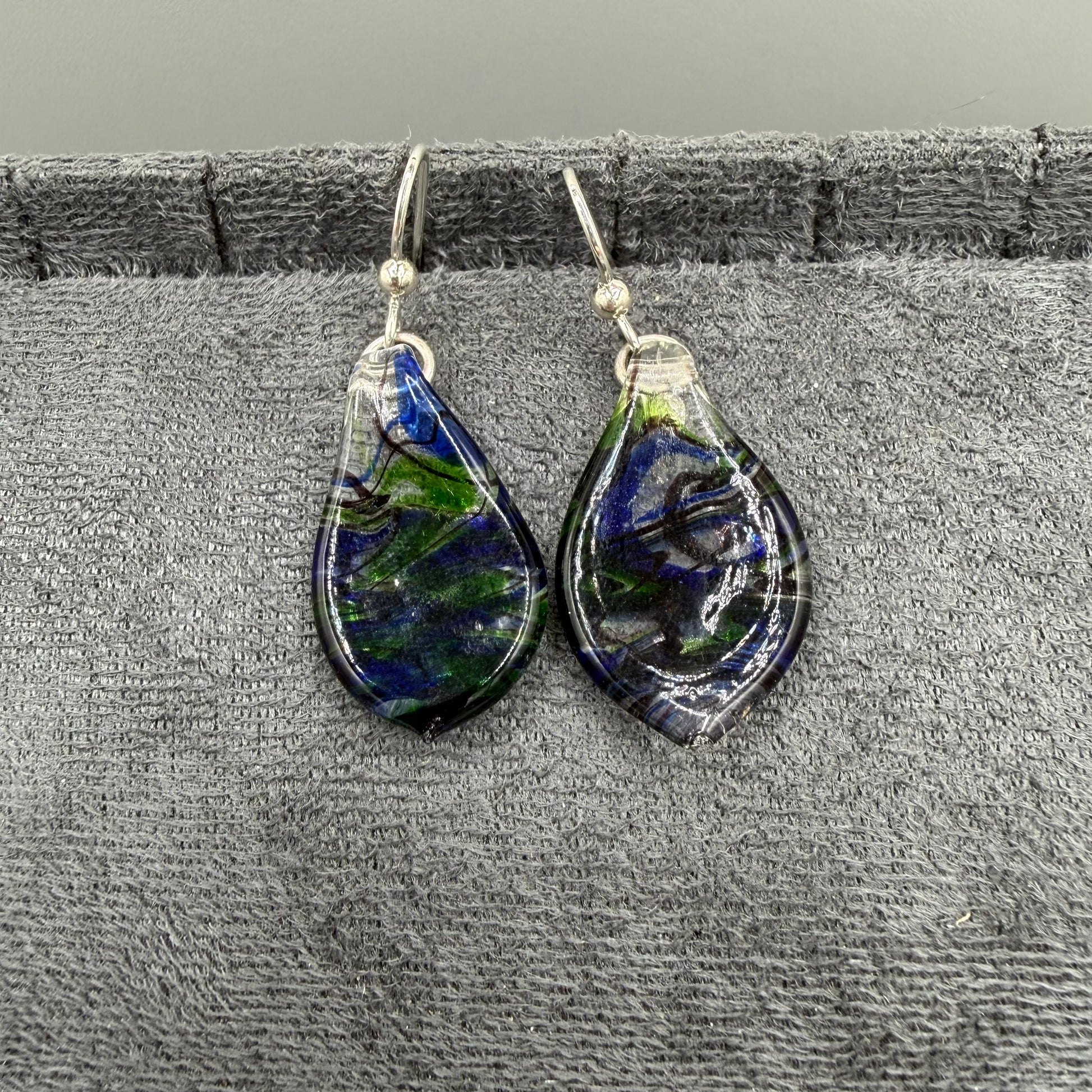 Colored Glass Earrings