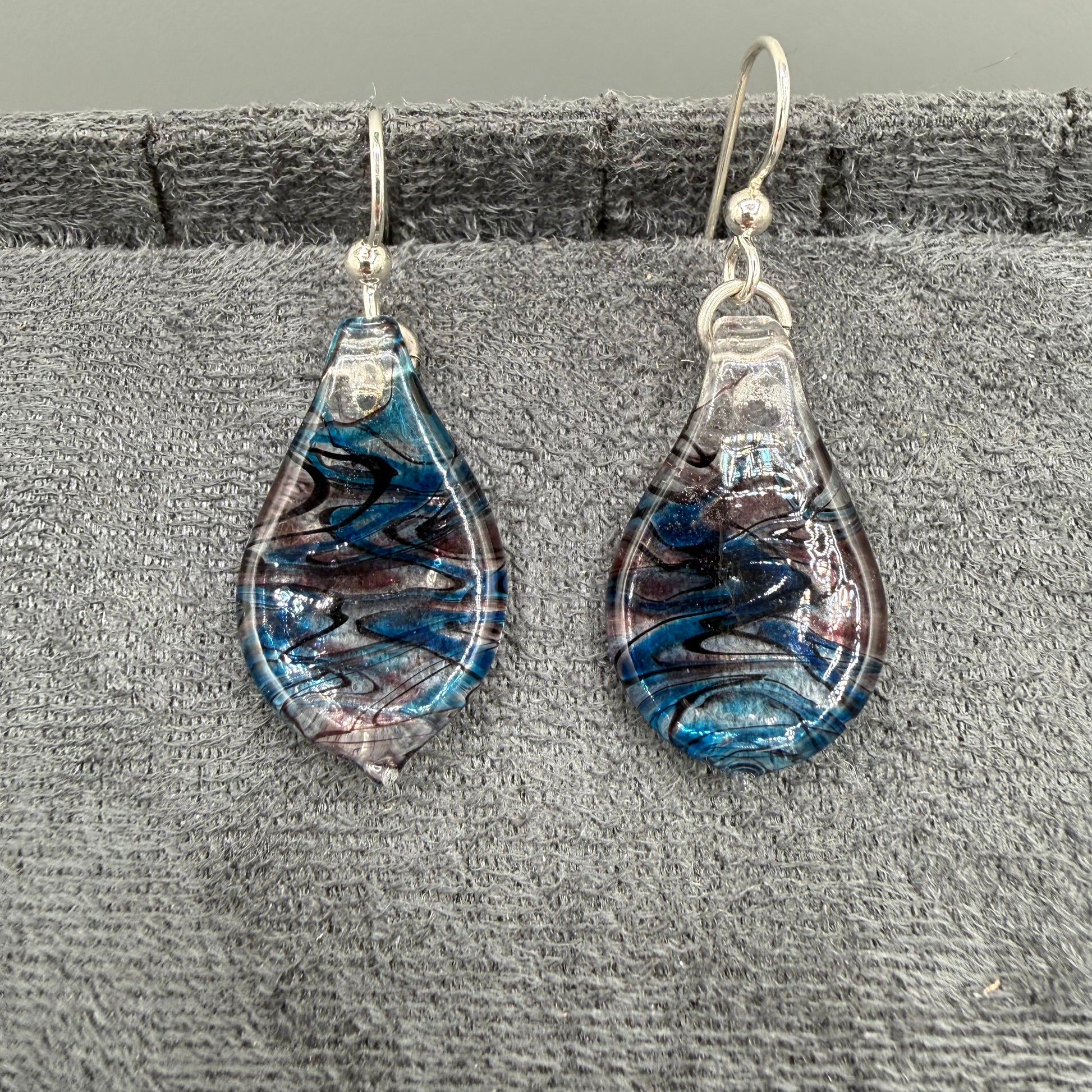 Colored Glass Earrings
