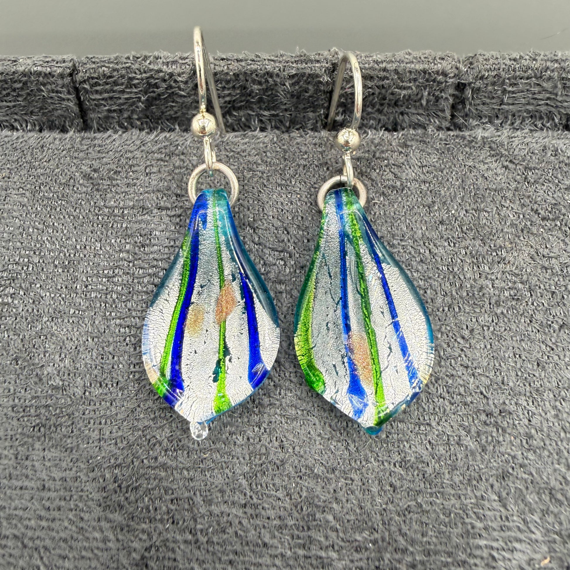 Colored Glass Earrings