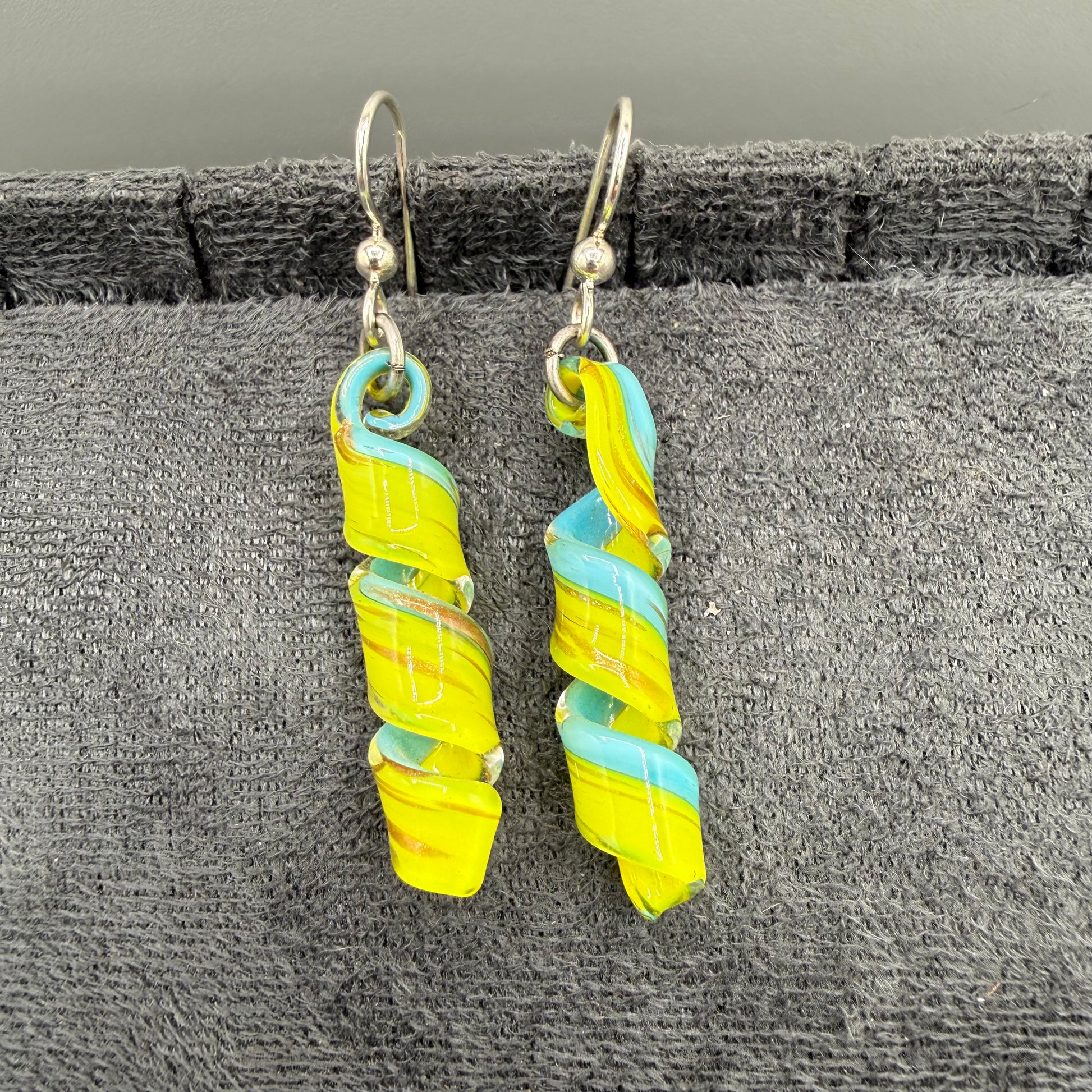 Colored Glass Earrings