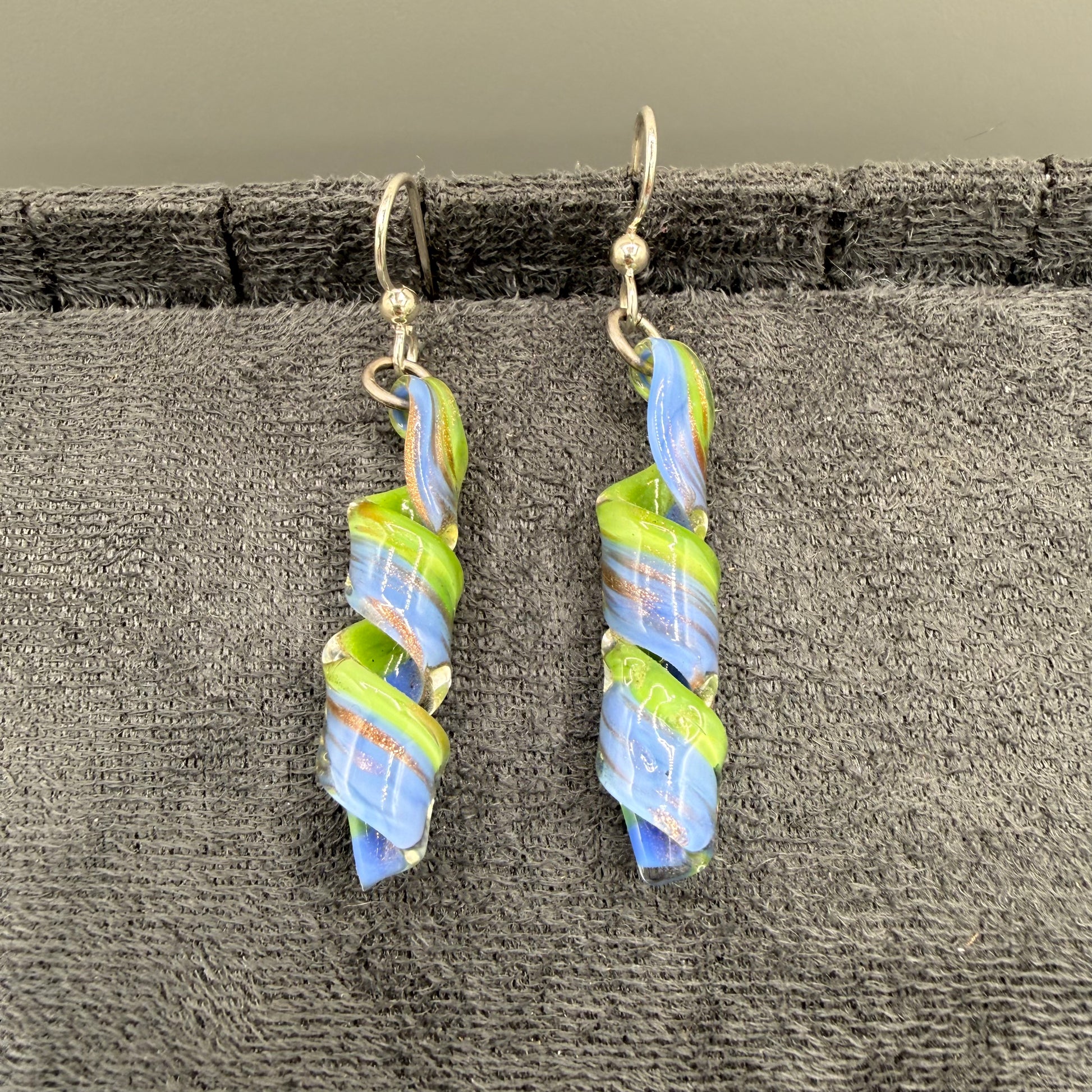 Colored Glass Earrings