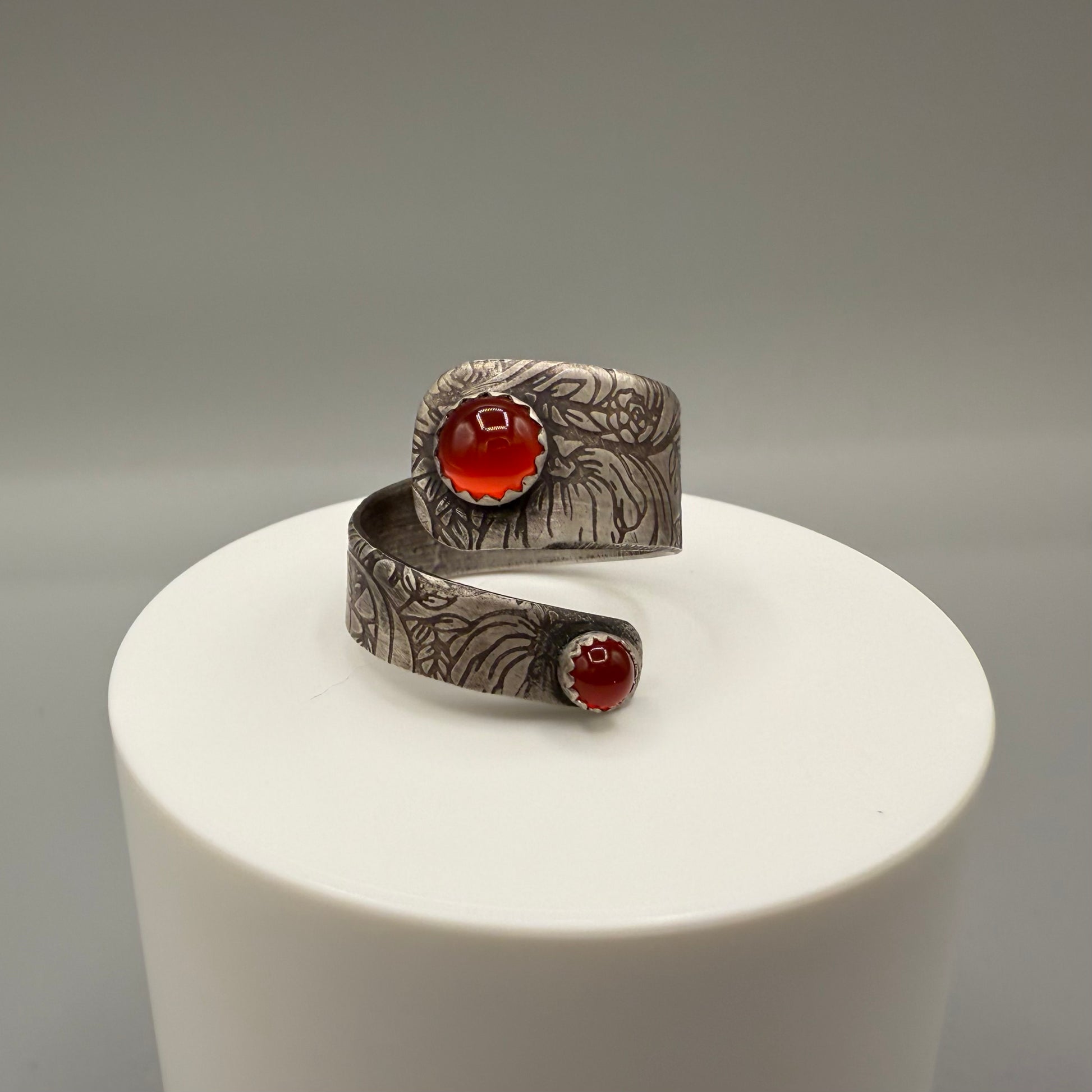 Carnelian Sterling Silver Ring
