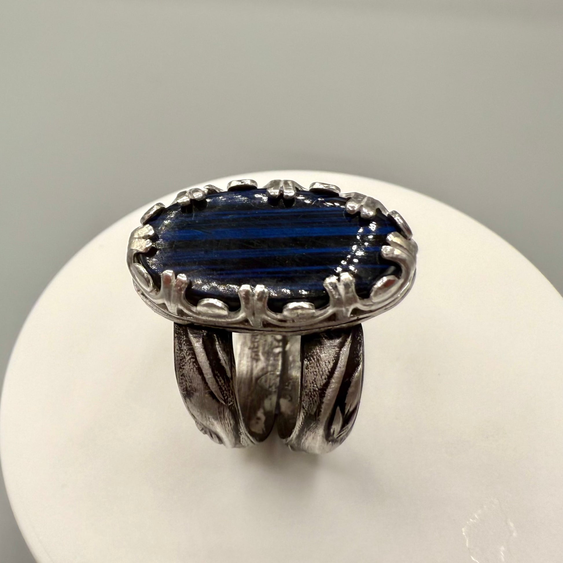Black Labradorite Sterling Silver Ring